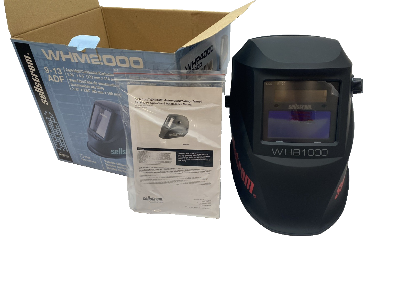 Sellstrom WHB1000 Advantage Series Auto-Darkening Welding Helmet ADFS S26100 - Maverick Industrial Sales
