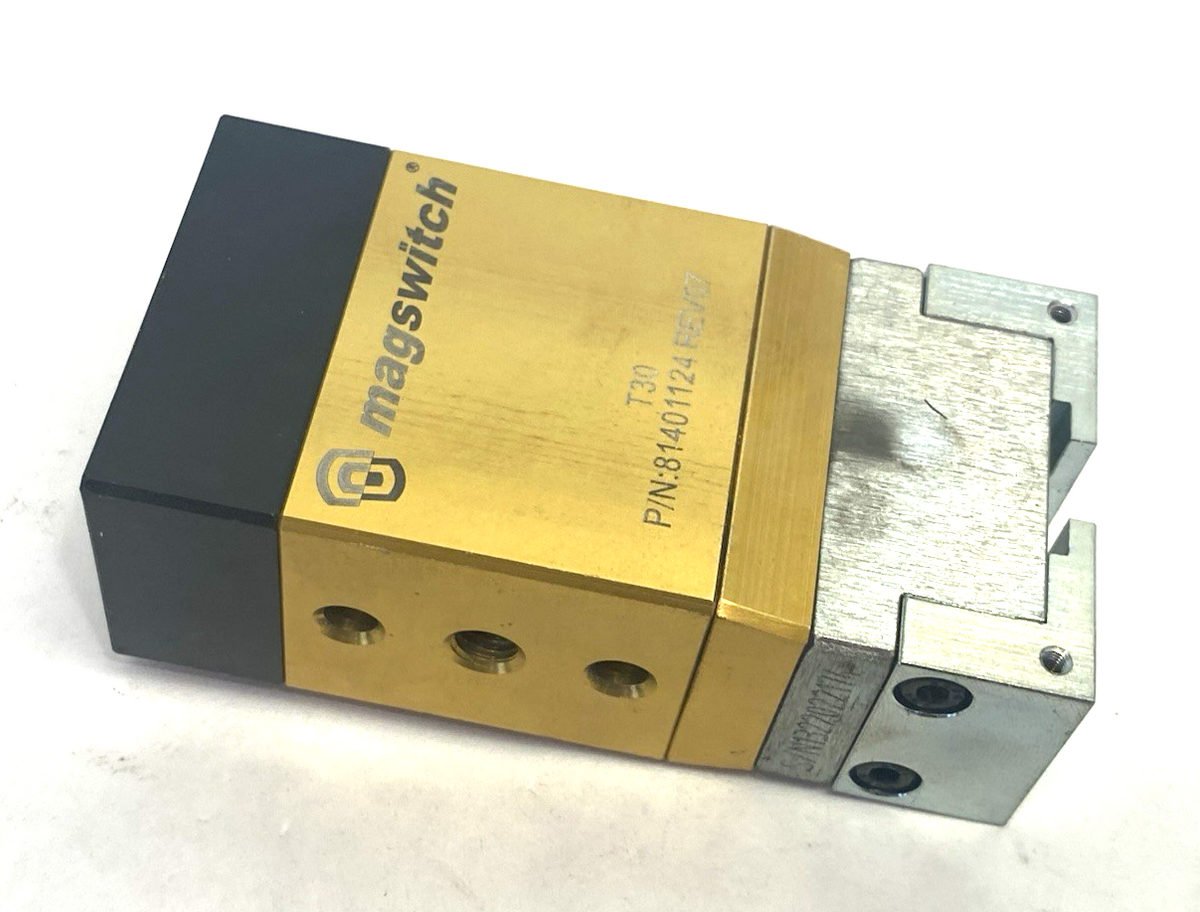 Magswitch 81401124 Compact T30 Fixturing EOAT Unit w/ Cap MISSING TOP SCREWS - Maverick Industrial Sales