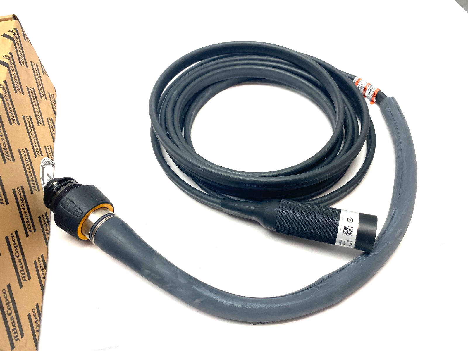 Atlas Copco 4220 4375 05 Double Ended Straight PF Tool Cable 5m ST - Maverick Industrial Sales