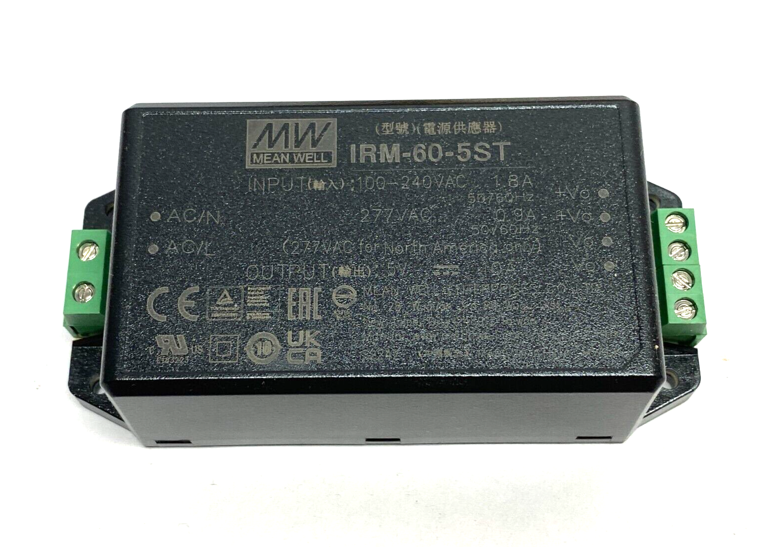 Meanwell IRM-60-5ST AC/DC Power Supply Converter Single Output 5V@10A 50W - Maverick Industrial Sales