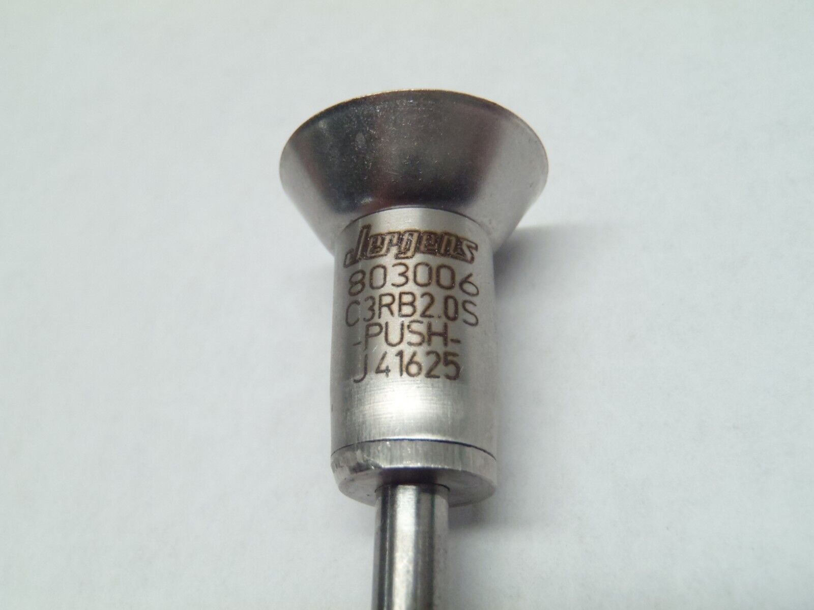 803006 C3RB2.0S | Jergens Push J41625 SS 2" Cup Head Quick Release Pin - New – Open box - Maverick Industrial Sales