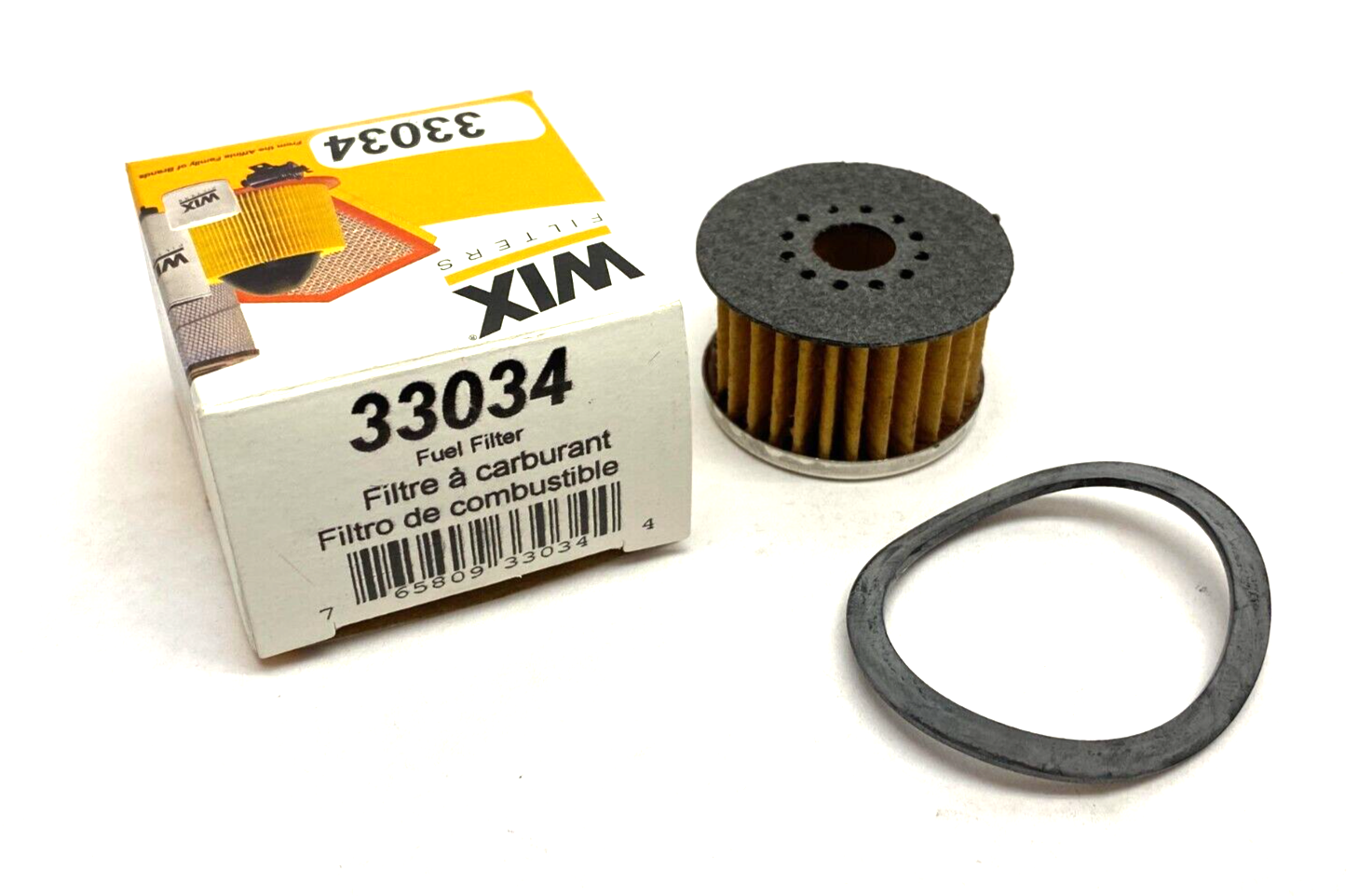 WIX Filters 33034 Fuel Cartridge Canister Filter 1.670 OD 0.455 ID - Maverick Industrial Sales