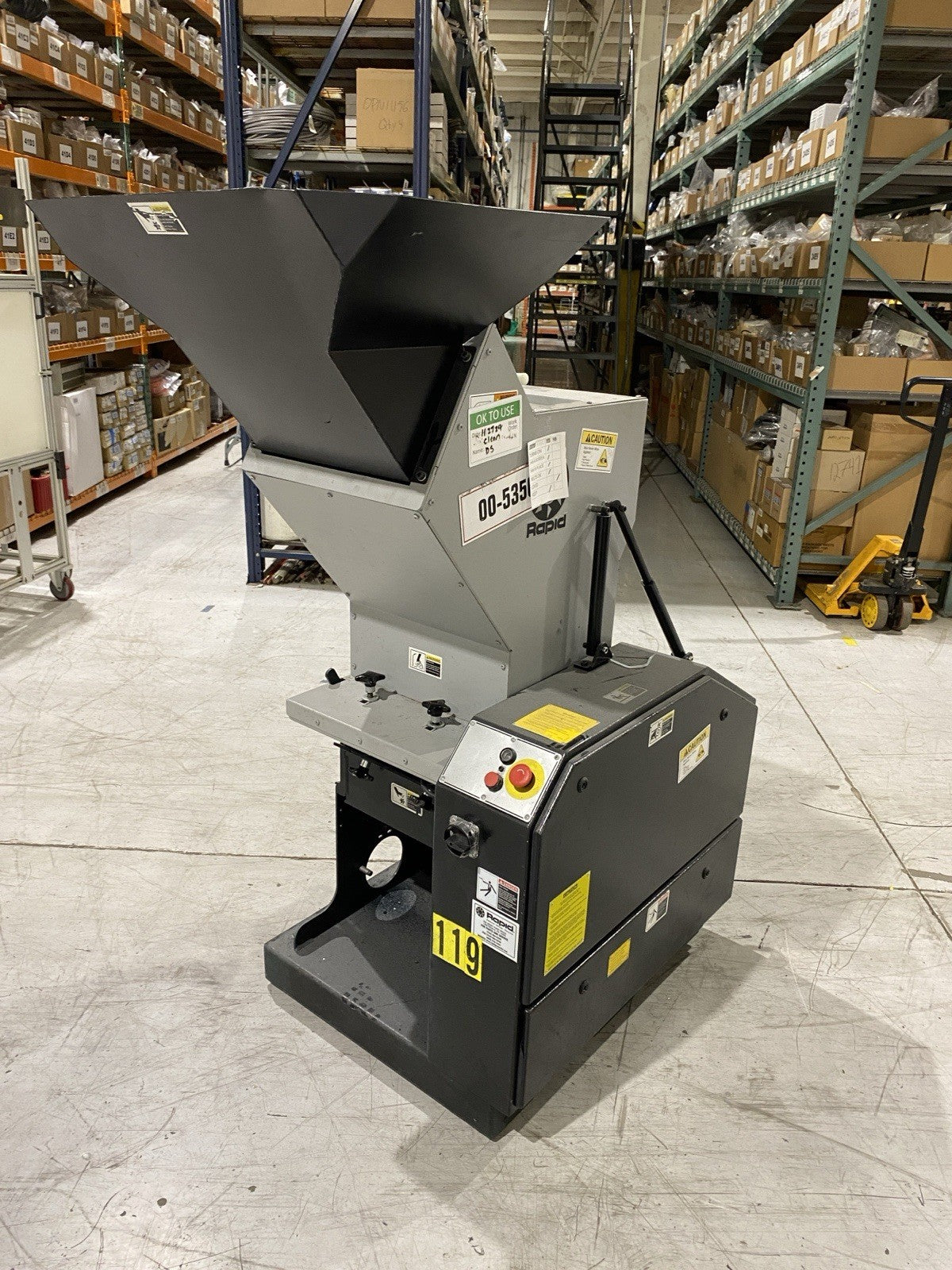 200-36 | Rapid Force Plastic Granulator 460V 3PH - Used - Maverick Industrial Sales