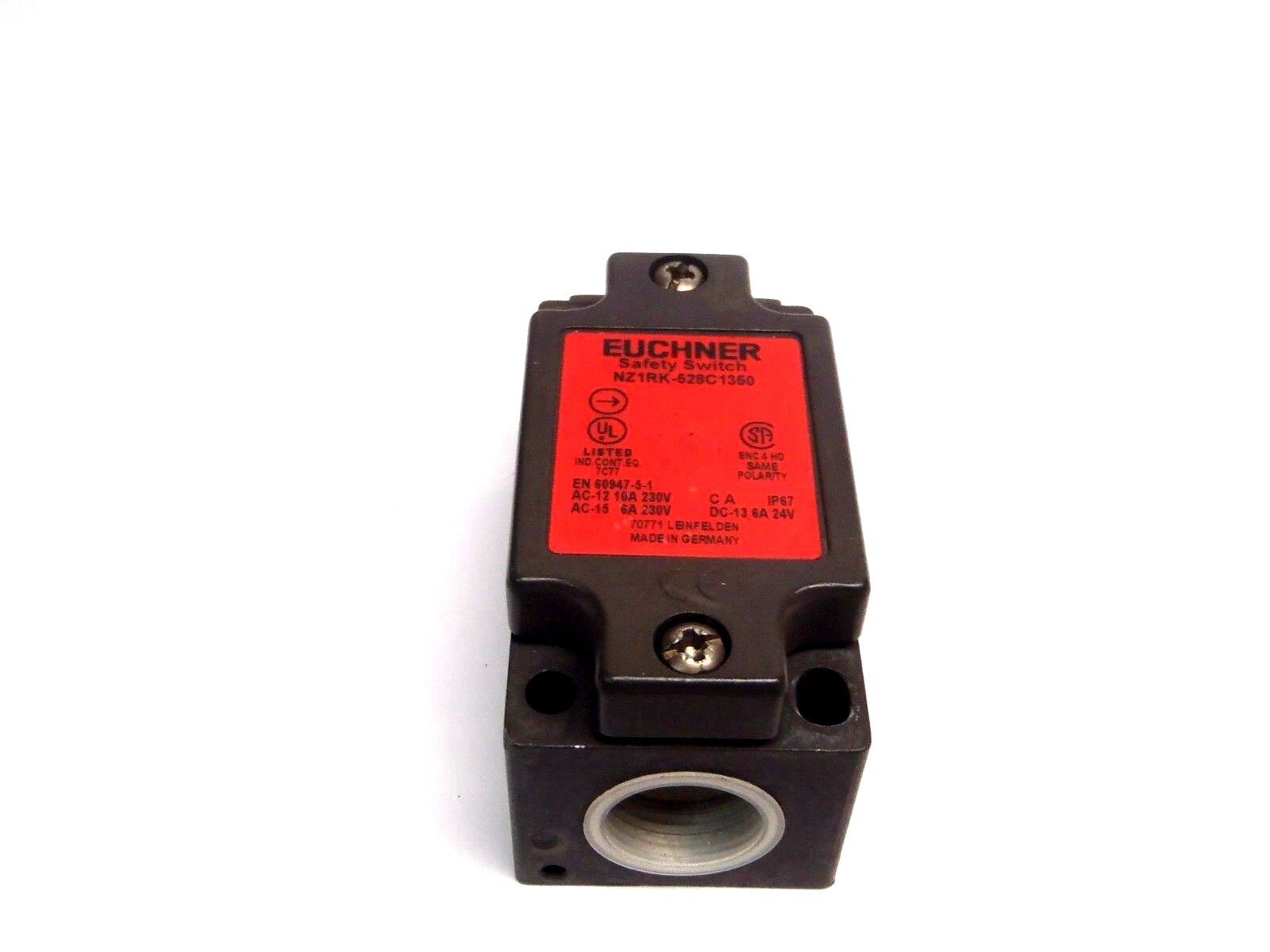 Euchner NZ1RK-528C1350 Safety Switch Interlock Guard Missing Lever End Block 24V - Maverick Industrial Sales