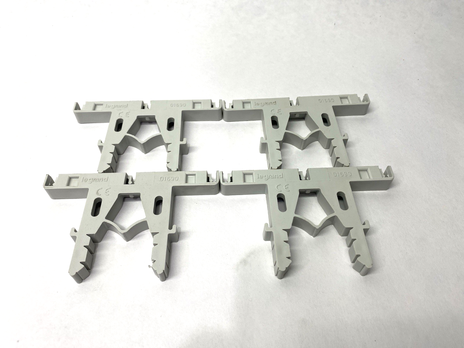 01690 | Legrand DIN Rail Mount Insulated Support LOT OF 4 - Used - Maverick Industrial Sales