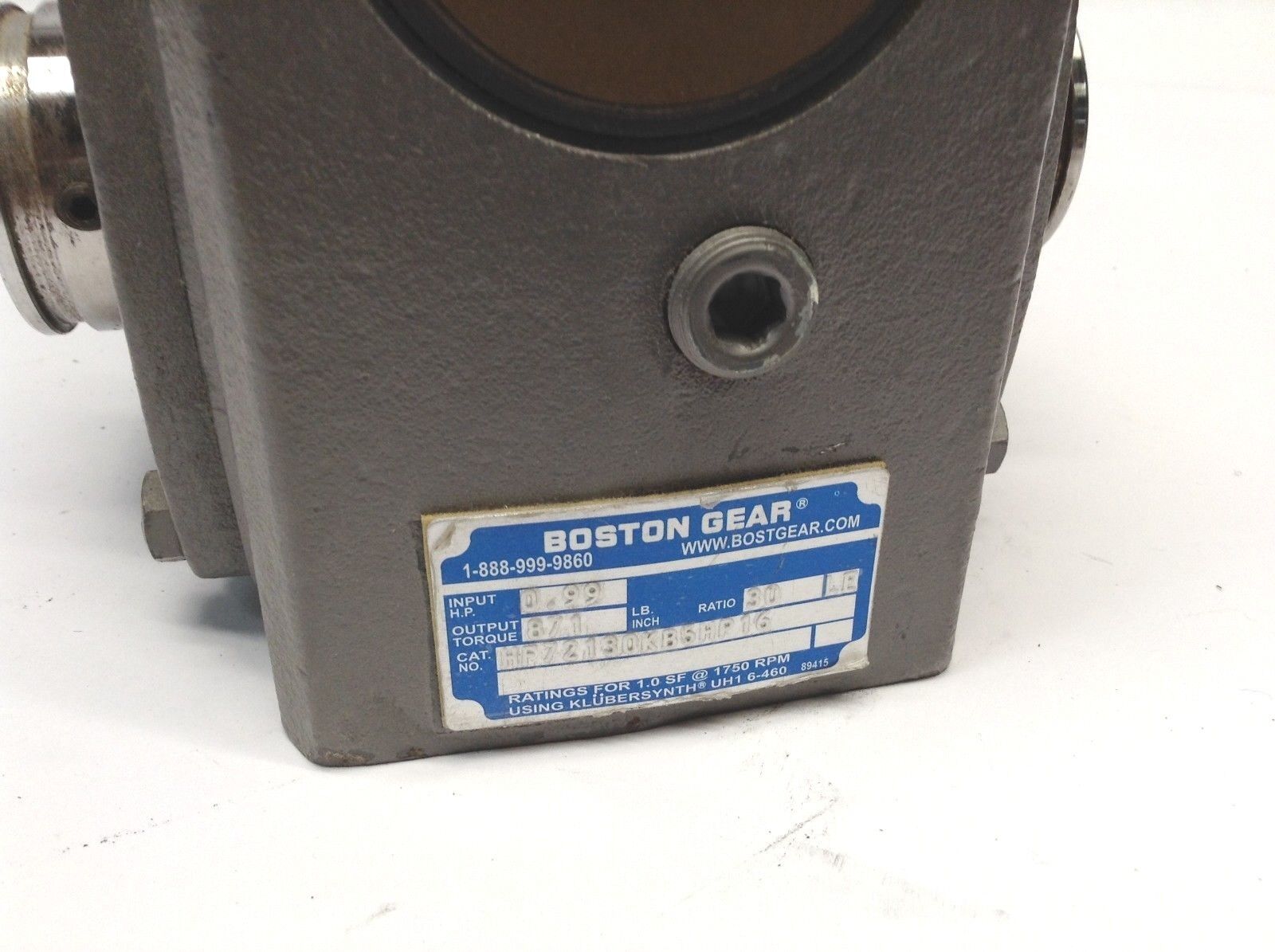 Boston Gear F721B30KB5HP16 Speed Reducer 30:1 Ratio 0.99HP - Maverick Industrial Sales