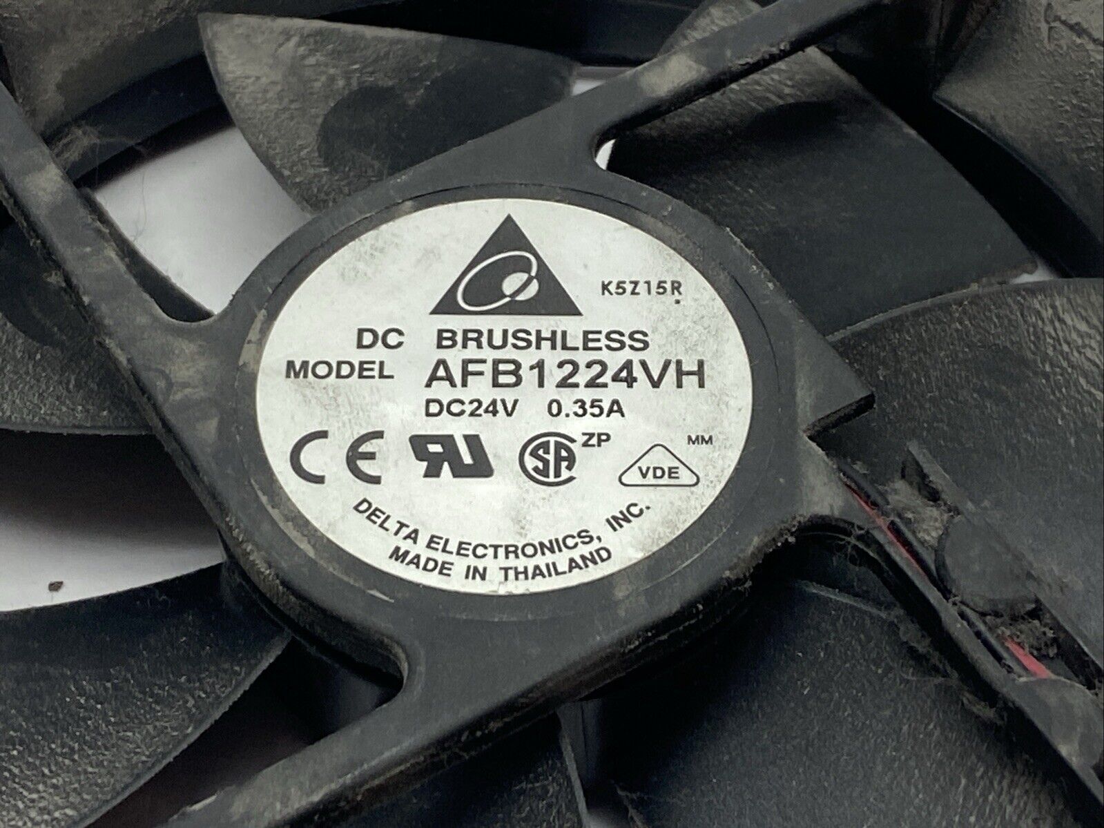 Delta AFB1224VH DC Brushless Axial Fan 3100RPM 0.35A 24VDC - Used - Maverick Industrial Sales