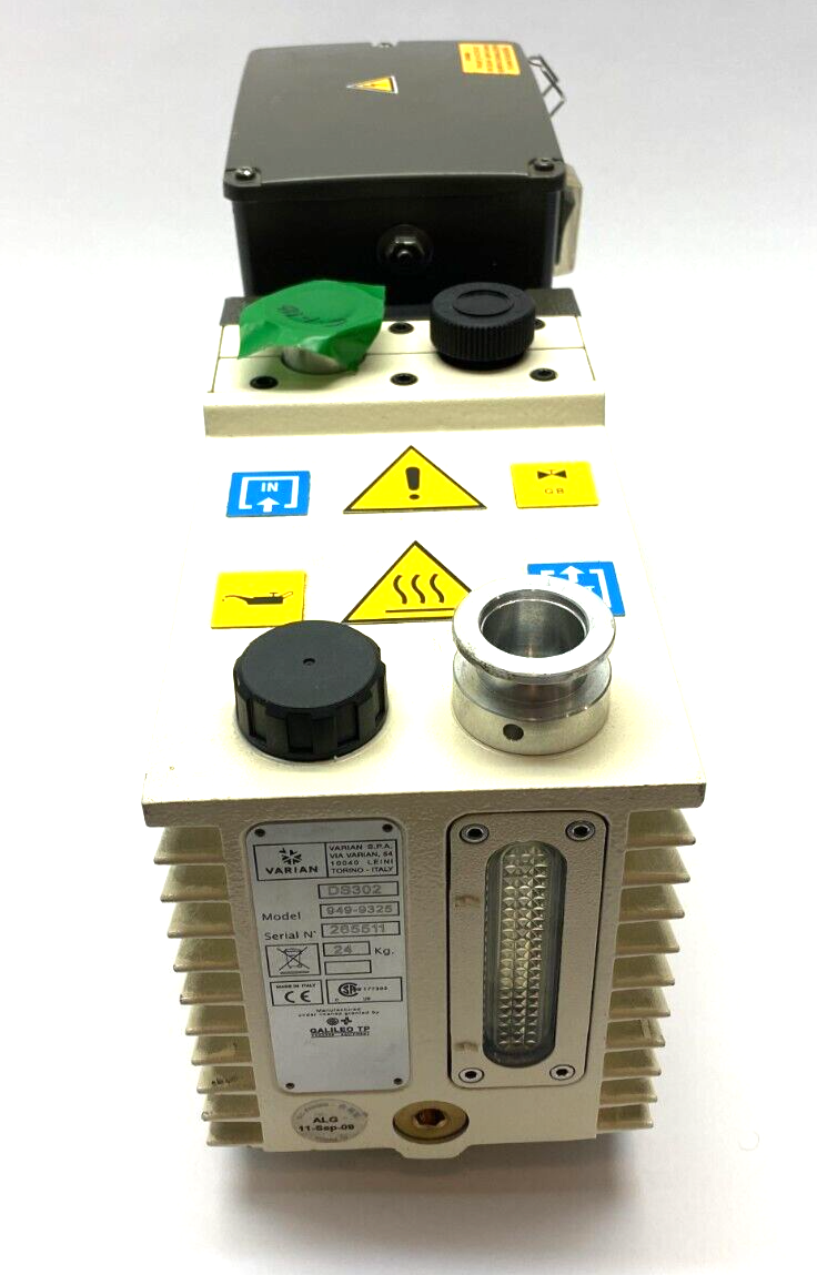 Varian 949-9325 Dual Stage Rotary Vane Vacuum Pump DS 302 Leroy Somner Motor - Maverick Industrial Sales