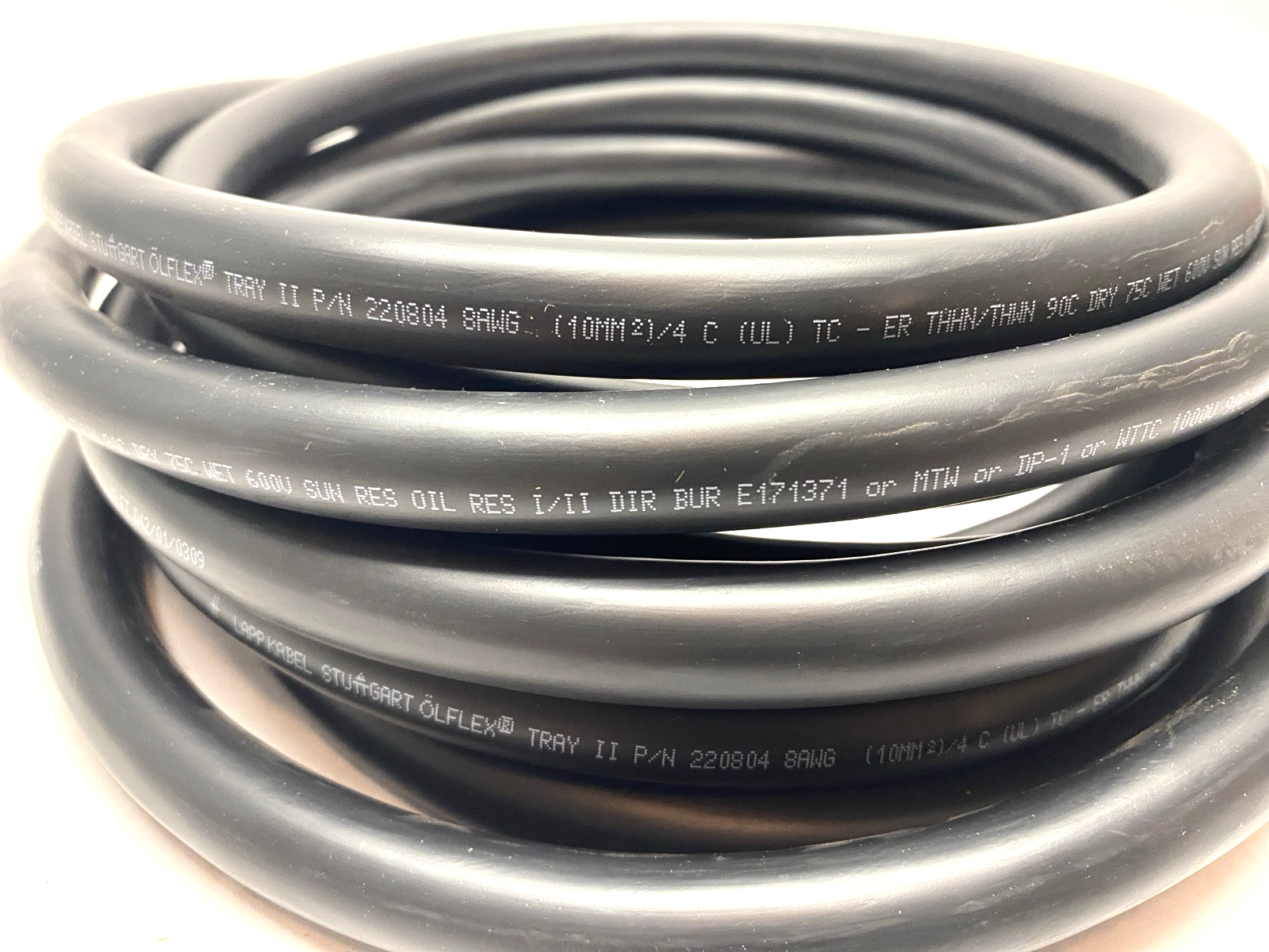 LAPP 220804 Cable OLFLEX TRAY II 4G10 8/4C 18.0 FT 4C 8 AWG Black - Maverick Industrial Sales
