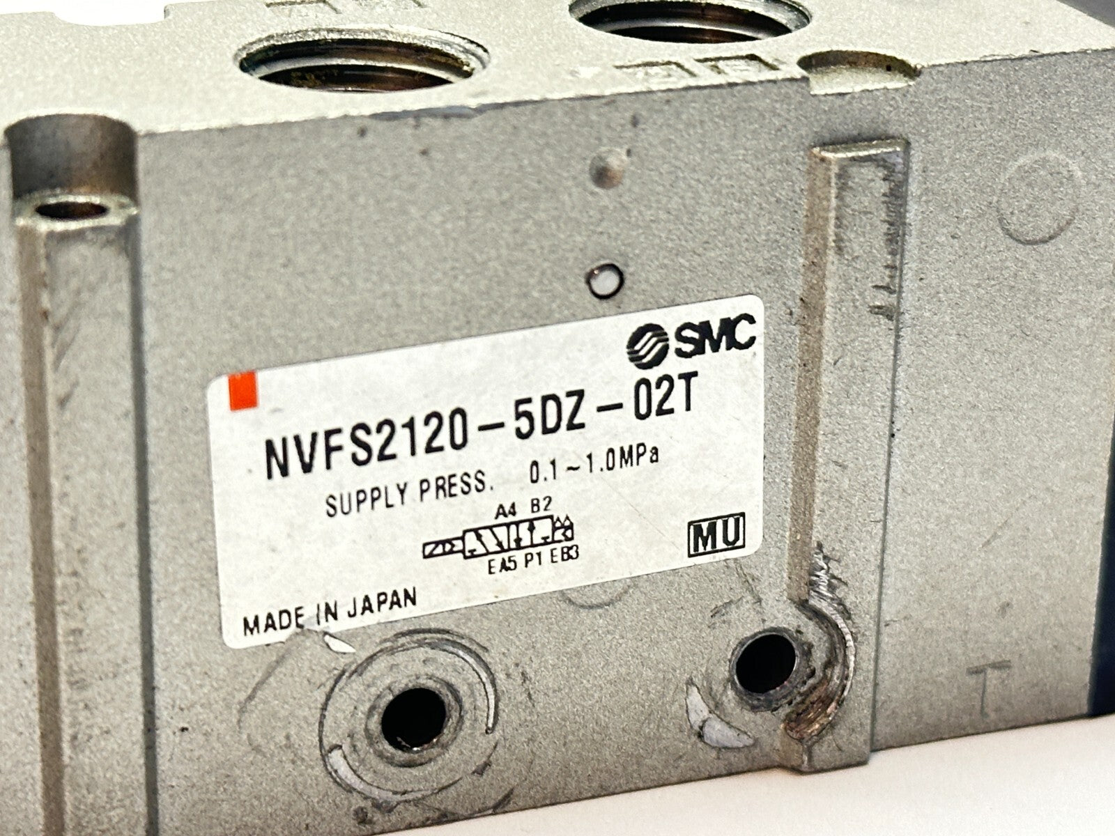 SMC NVFS2120-5DZ-02T Pneumatic Solenoid Valve 5-Port w/ DC21-26V - Maverick Industrial Sales