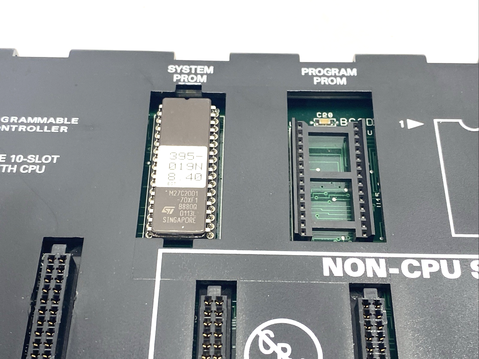 IC693CPU323V | GE Fanuc Base 10-Slot PLC Base/Chassis w/ CPU 395-019N - Used - Maverick Industrial Sales