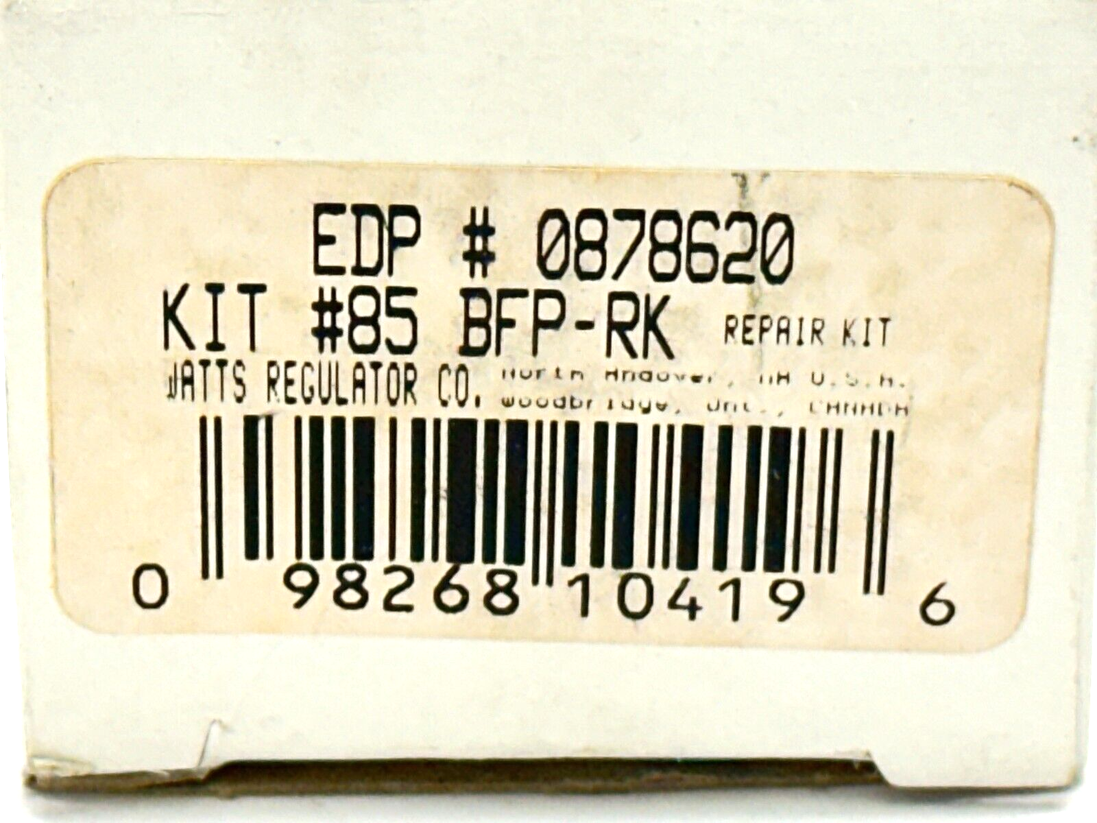 Watts 85 BFP-RK Repair Kit 0878620 - Maverick Industrial Sales