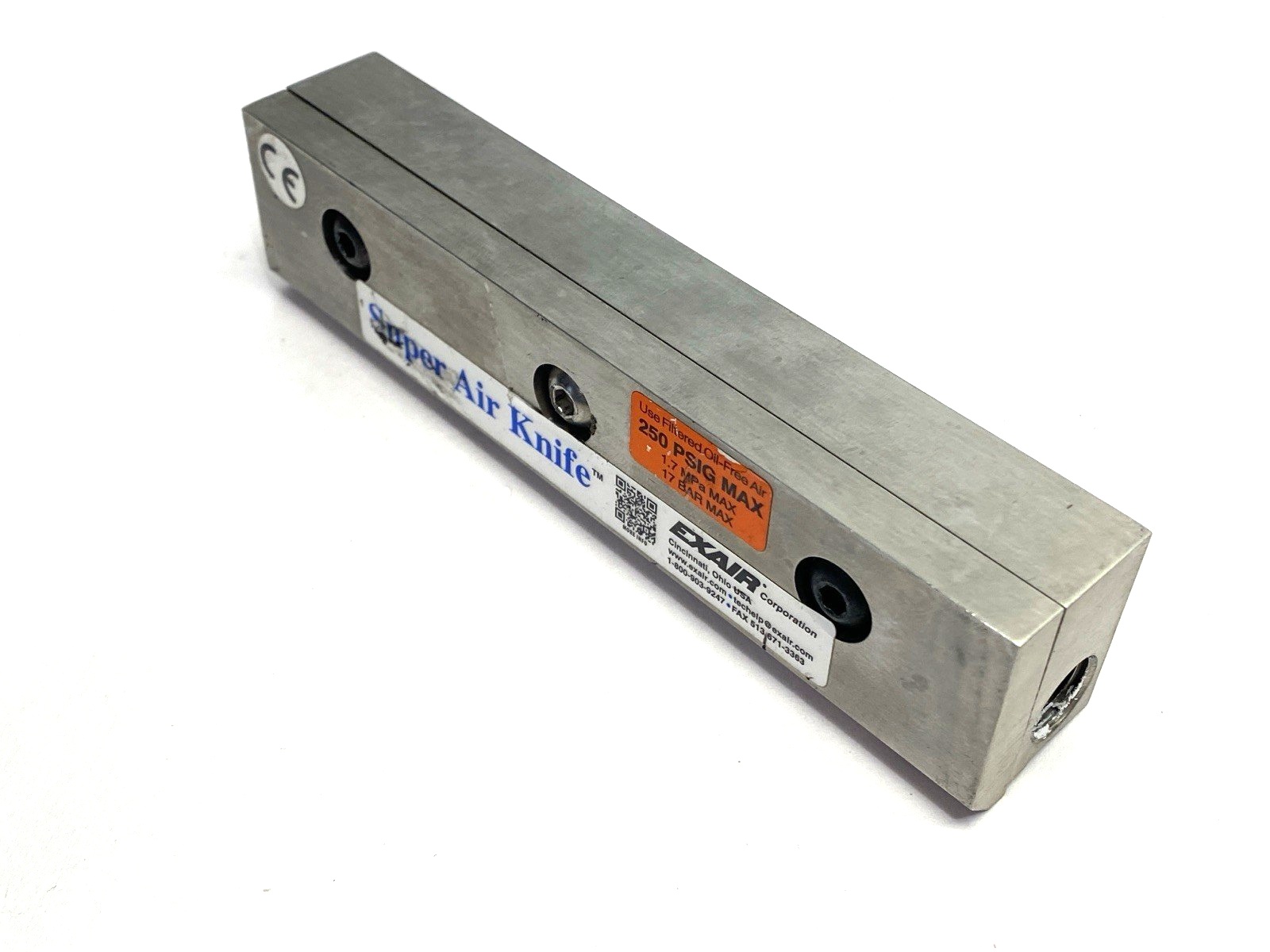 Exair 110006SS-316 Super Air Knife 250PSIG - Maverick Industrial Sales
