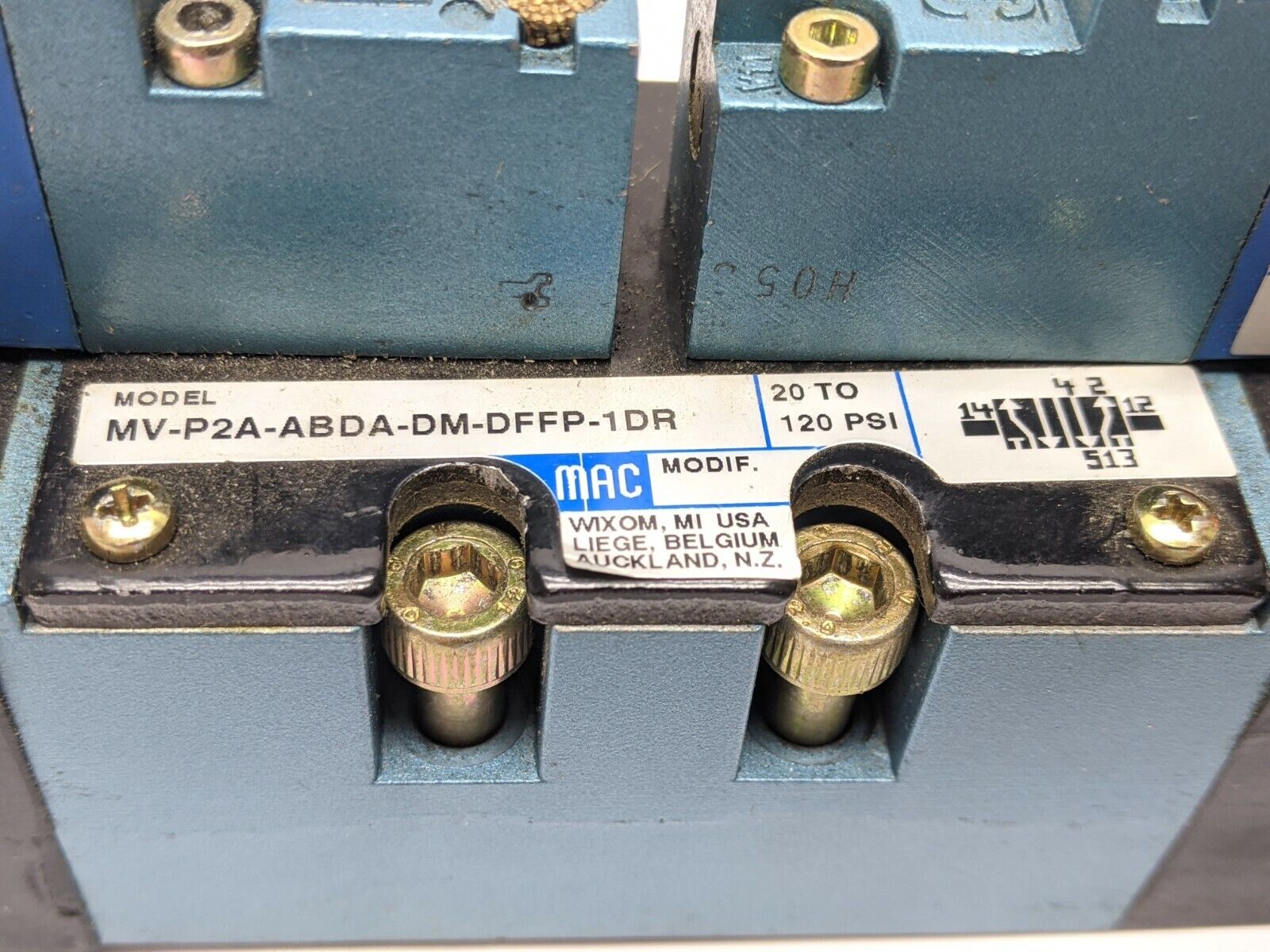 MAC Valves MV-P2A-ABDA-DM-DFFP-1DR Direct Solenoid Operated Valve Dbl Operator - Maverick Industrial Sales