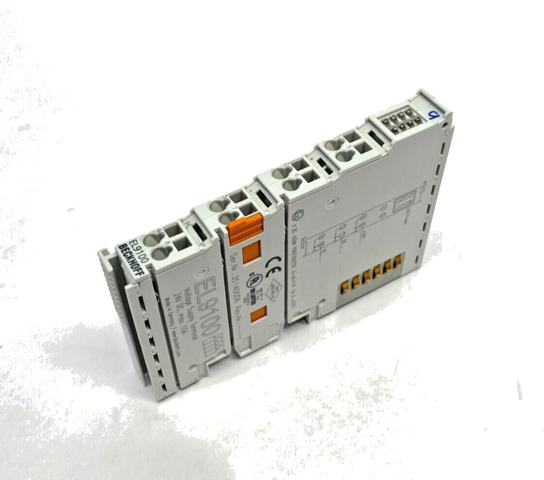 Beckhoff EL9100 Potential Supply/Voltage Supply Terminal Module, 24VDC 10A - Maverick Industrial Sales