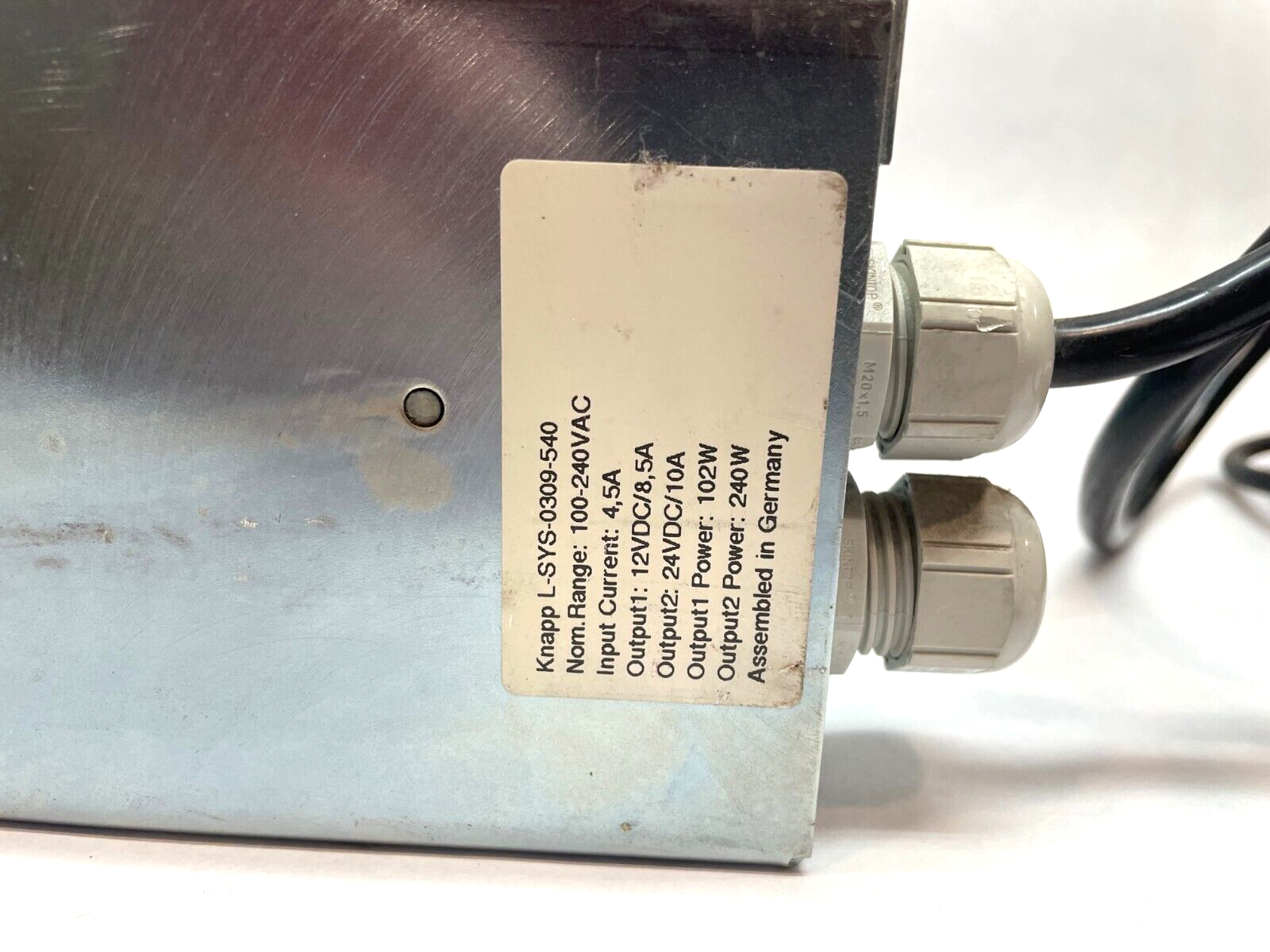 KNAPP MSU-508 Power Supply, 12 / 24VDC Output, 85-265V Input, Lambda 0309-540 - Maverick Industrial Sales