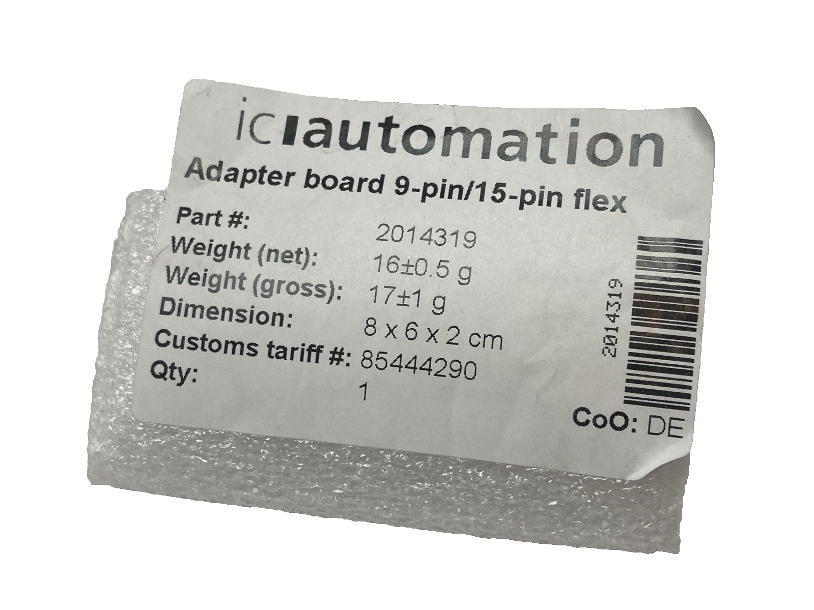 ic Automation 2014319 Adapter Board 9-Pin/15-Pin Flex ica61_L26R0 - Maverick Industrial Sales