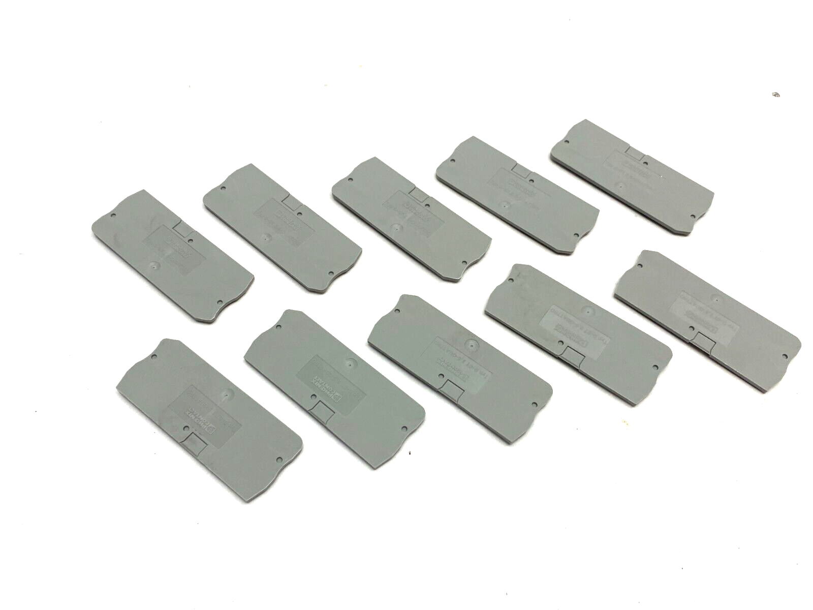 Phoenix Contact D-ST 2,5-QUATTRO Terminal End Cover Gray 3030514 LOT OF 10 - Maverick Industrial Sales