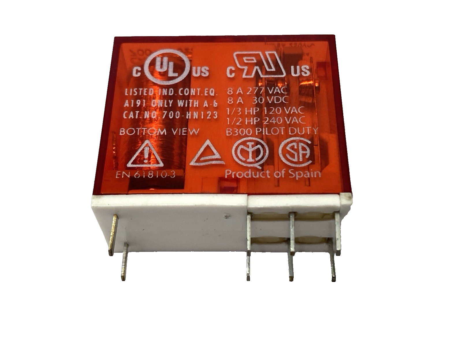 Allen Bradley 700-HPS2Z24 Safety Control Relay 277VAC 8A Ser. A - Maverick Industrial Sales
