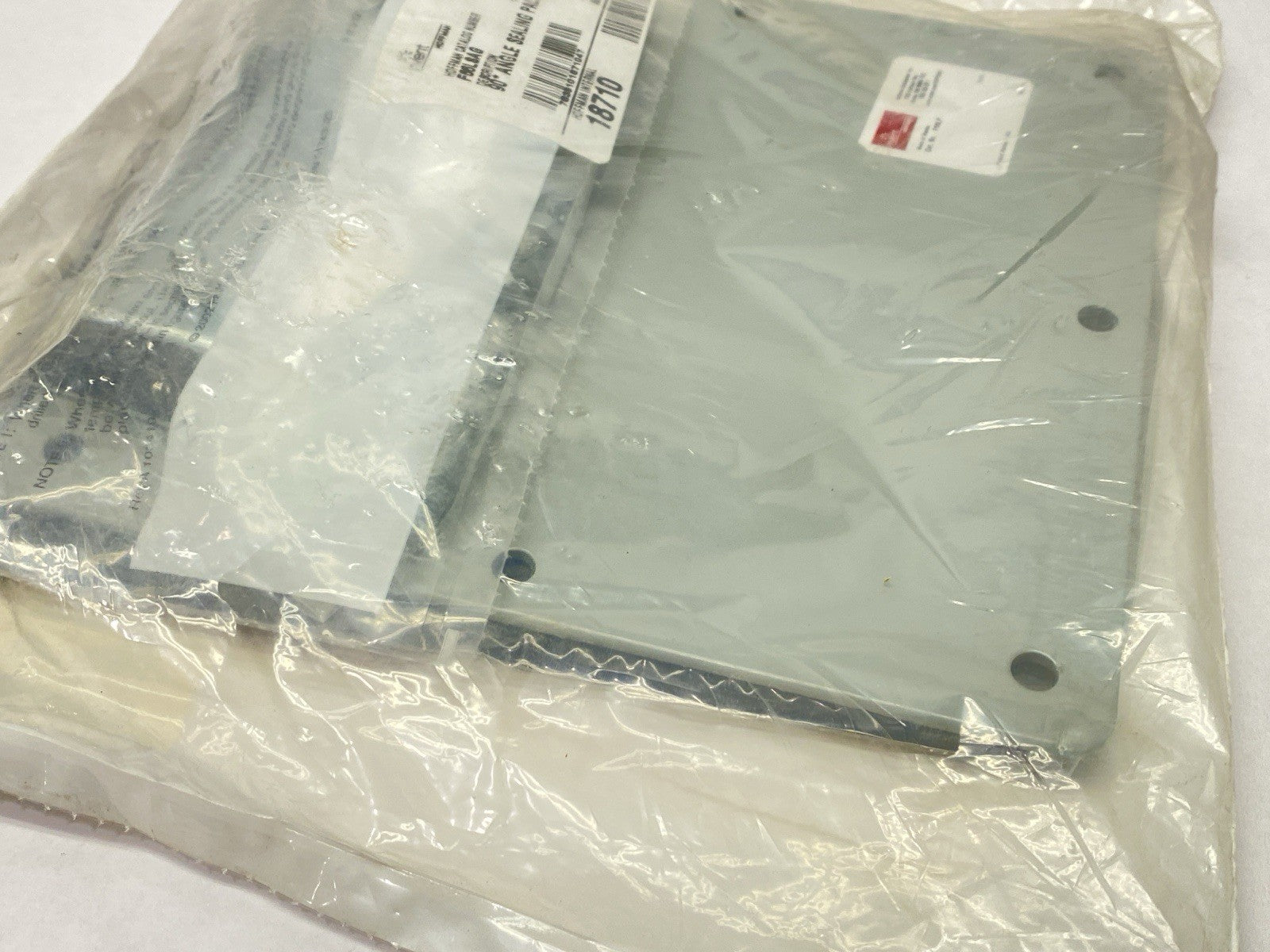 F66LP | Hoffman Closure Plate Hinged-Cover Lay-In Wireway 6" x 6" Gray Steel - New - Maverick Industrial Sales