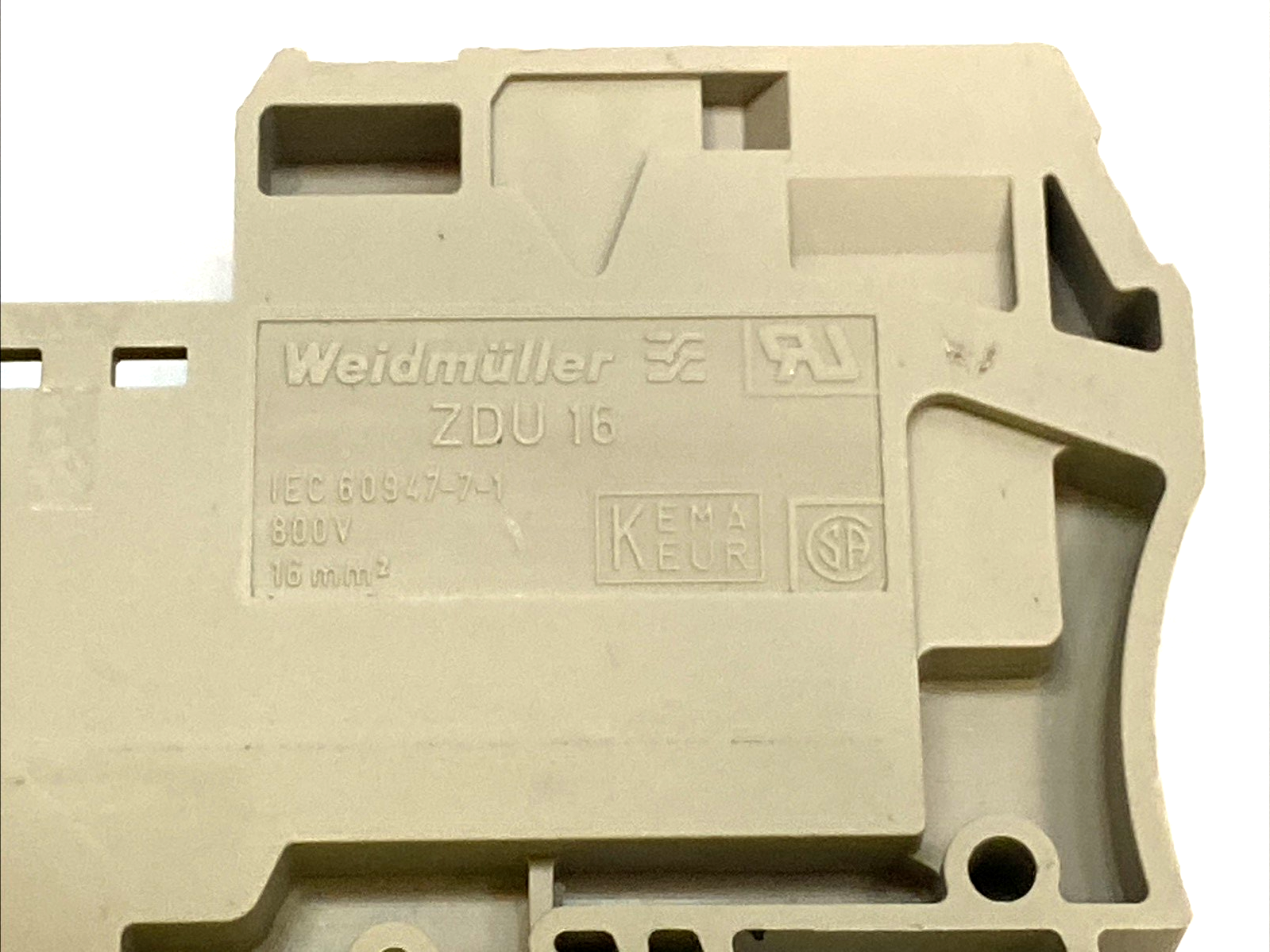 ZDU 16 | Weidmüller Feed‑Through Terminal Block 16mm² LOT OF 3 - Used - Maverick Industrial Sales