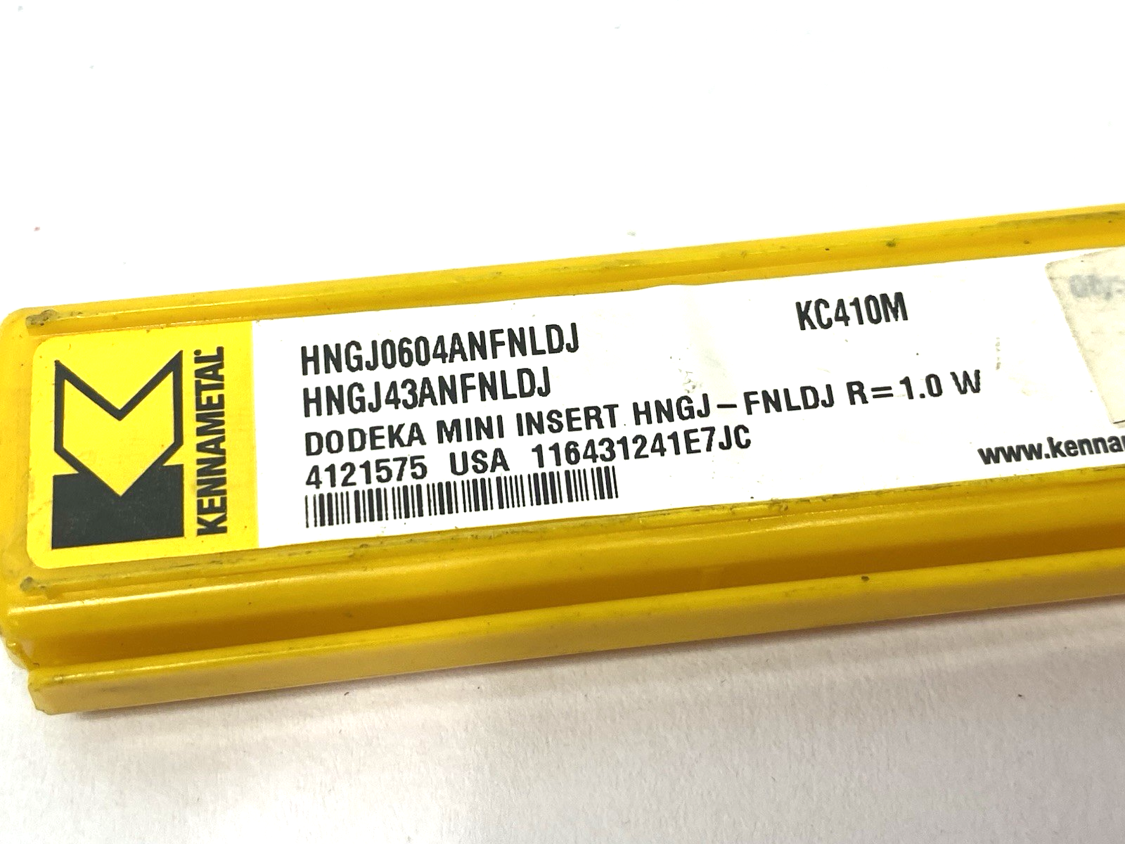 Kennametal 4121575 Dodeka™ Mini Carbide Insert HNGJ-LDJ HNGJ0604ANFNLDJ 4-PACK - Maverick Industrial Sales