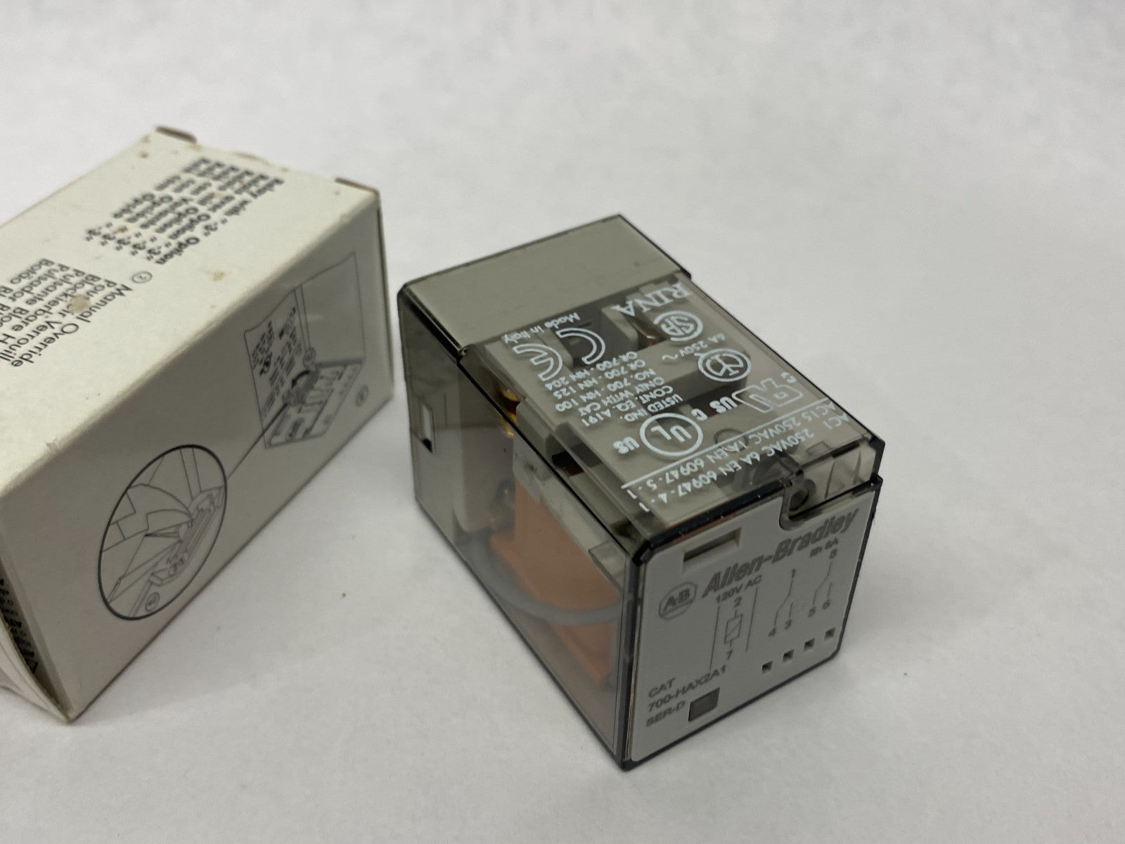 700-HAX2A1 | Allen Bradley Ser. D Direct Plug-In Relay 2 C/O 120V AC - New Other - Maverick Industrial Sales