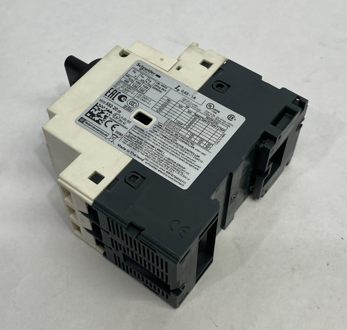 GV2P05 | Schneider Electric TeSys Deca Manual Starter/Protector 0.63-1A - Used - Maverick Industrial Sales