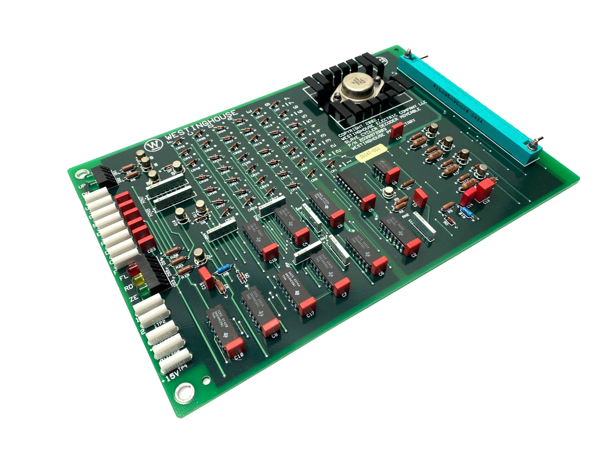 Westinghouse 2D39972G03 Rev 0 Slave Cycler Decoder Stationary PCB - Maverick Industrial Sales