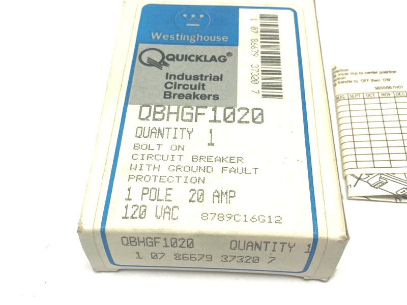Eaton Westinghouse QBHGF1020 Quicklag Industrial Circuit Breaker Bolt-On - Maverick Industrial Sales