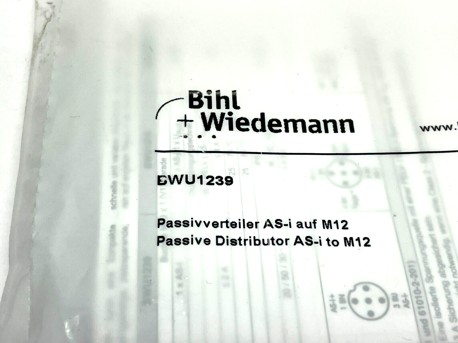 Bihl+Wiedemann BWU1239 Passive Distributor M12-ASi - Maverick Industrial Sales