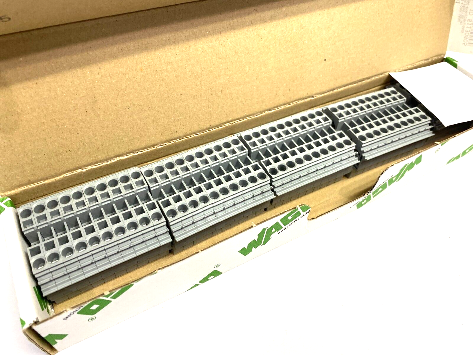 Wago 281-601 Feed-Through Terminal Block 2-Conductor GRAY BOX OF 50 - Maverick Industrial Sales
