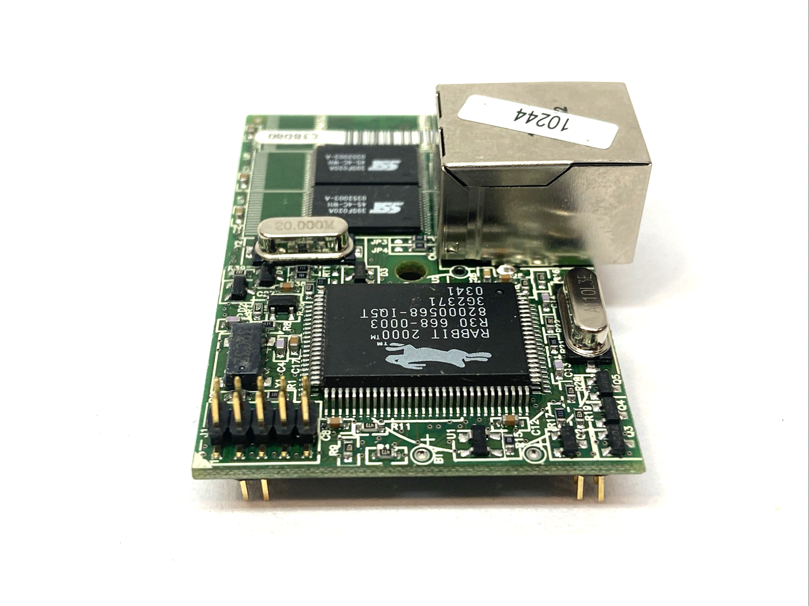 Digi International 20-101-0454 Rabbit PCB Microprocessor Module RCM2200 Green - Maverick Industrial Sales
