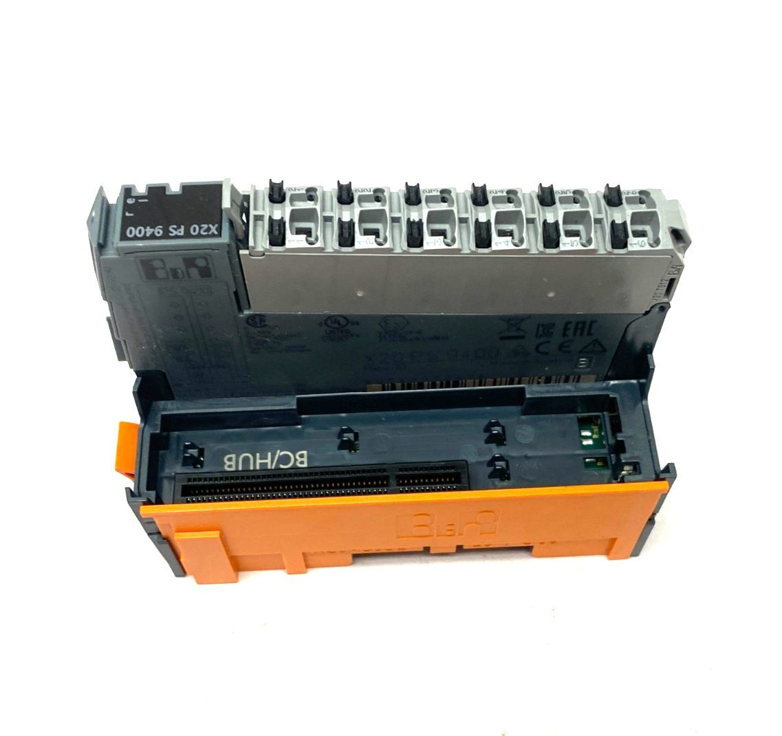 X20PS9400 | B&R Bus Supply Module, Internal I/O w/ X20BB80 Bus Base Module - New – Open box - Maverick Industrial Sales