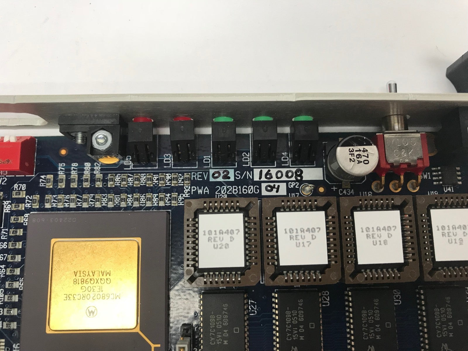 Caldon VL2 APU Board PWA 202B160G04 Rev. 02 / PWB 202B159H01 Rev A - New – Open box - Maverick Industrial Sales