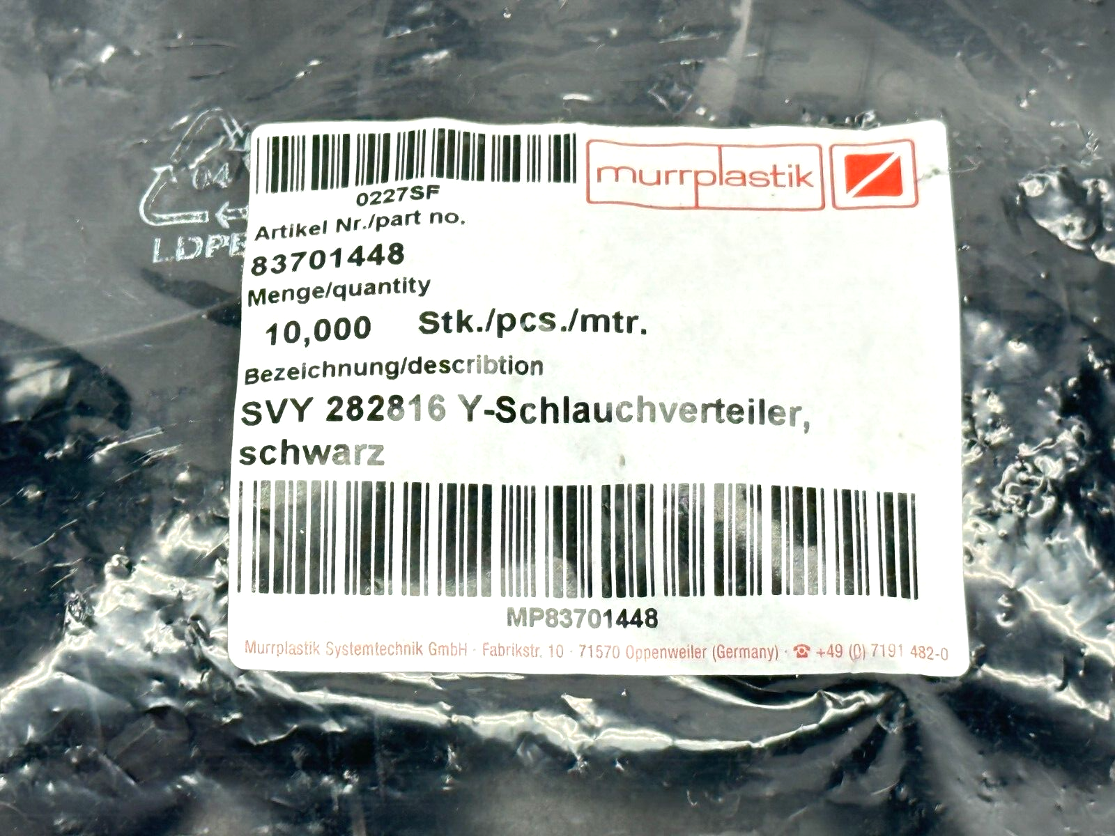 Murrplastik 83701448 Y-Shaped Conduit Wear Protector SVY 282816 BAG OF 10 - Maverick Industrial Sales