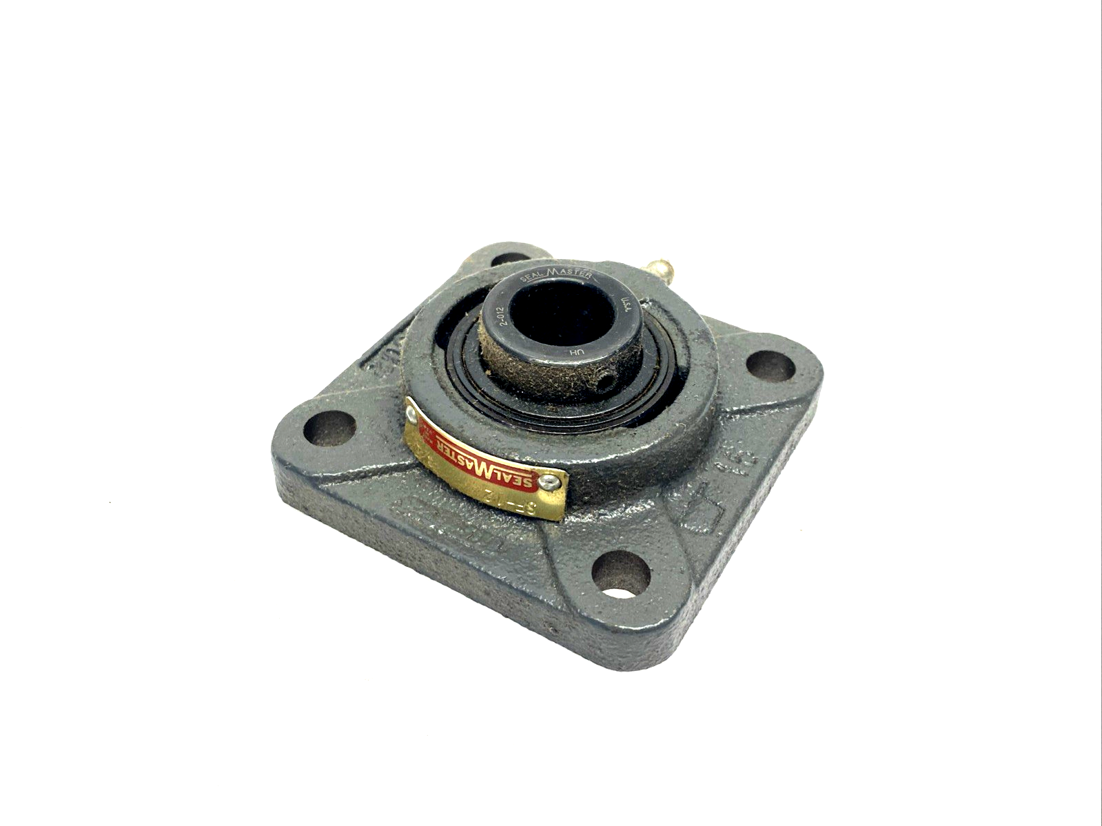 SF-12 | SealMaster Mounted Four Bolt Flange Ball Bearing, Cast Iron, 3/4" Bore - New – Open box - Maverick Industrial Sales