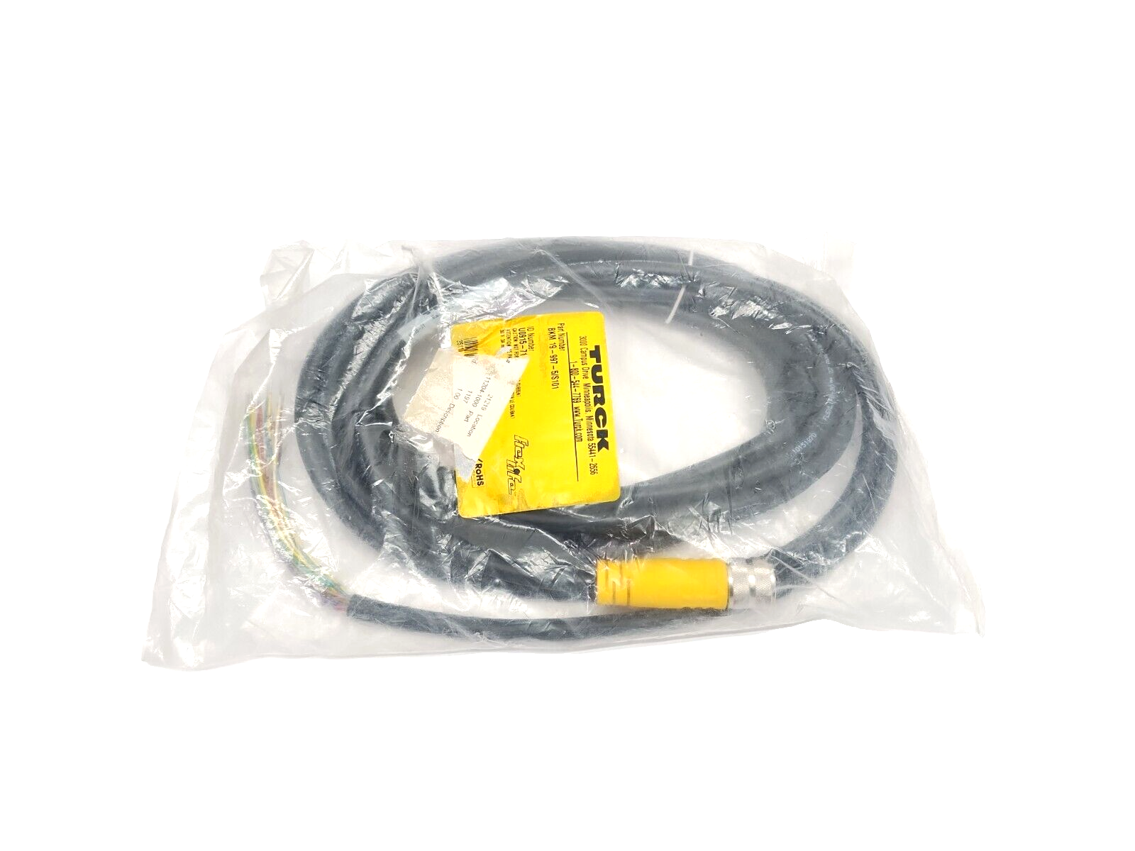 Turck BKM 19-997-5/S101 Actuator & Sensor Cordset M16 Female 19-Pin 5m U0915-71 - Maverick Industrial Sales