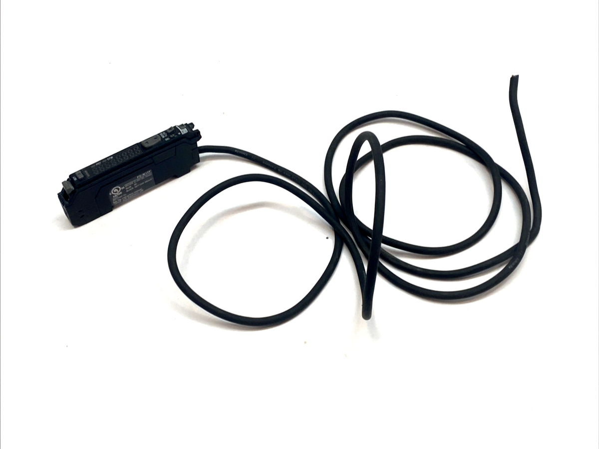 Keyence FS-N11P Fiber Optic Amplifier Main Unit MISSING COVER - Maverick Industrial Sales