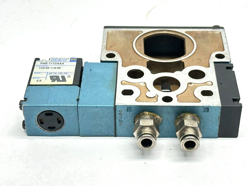 Mac Valve 811C-PM-111DA-142 Pneumatic Solenoid Valve w/ PME-111DAAA Pilot Valve - Maverick Industrial Sales