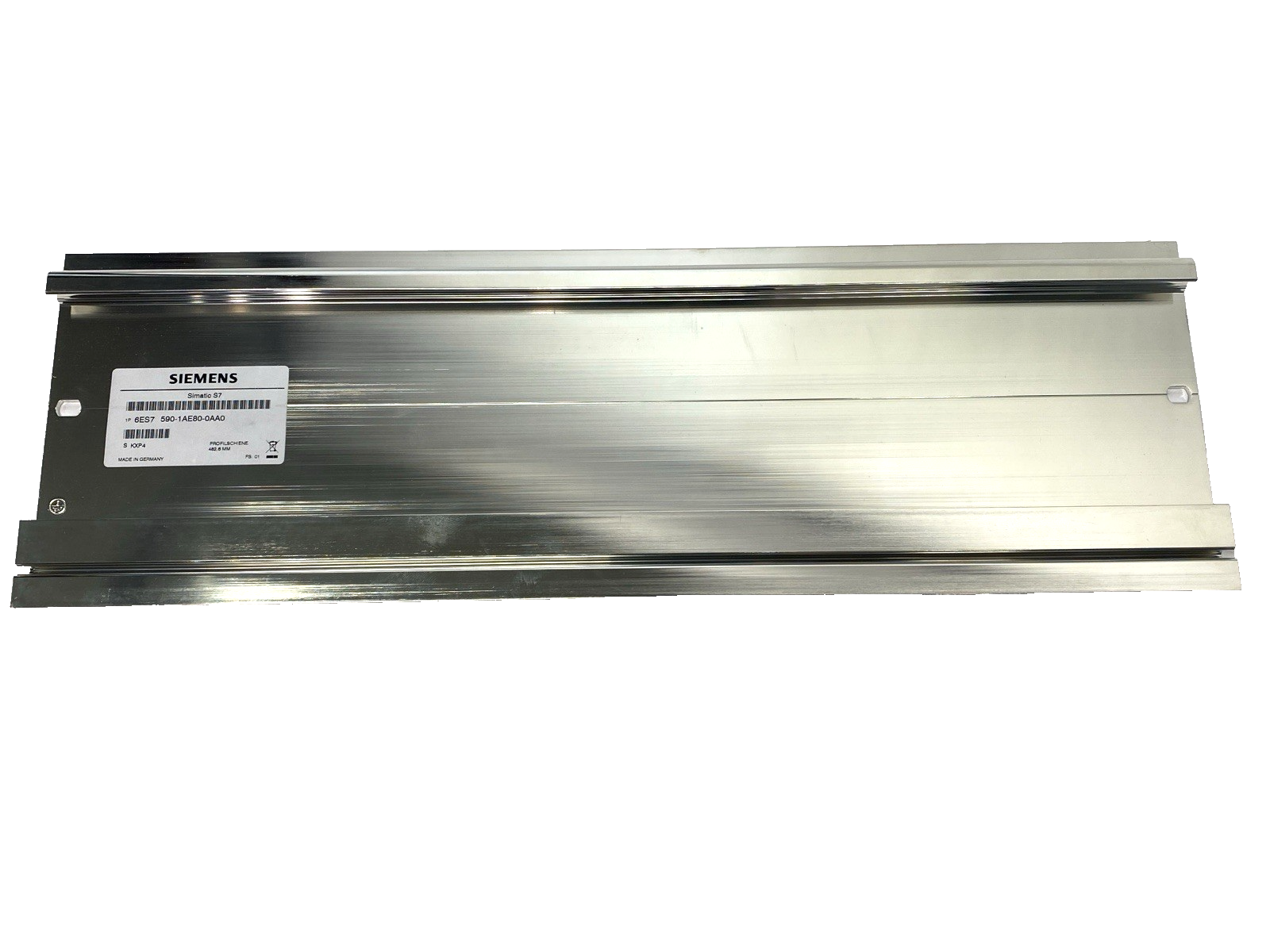 6ES7590-1AE80-0AA0 | Siemens SIMATIC S7-1500 Sectional Mounting Rail 482.6mm - New – Open box - Maverick Industrial Sales