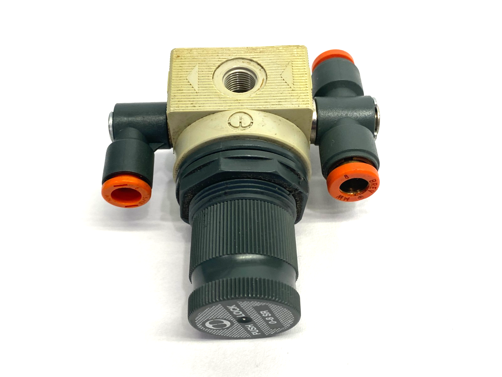 5207003 | Metal Work Pneumatic Regulator 1/4" Ports MISSING O-RING- Used - Maverick Industrial Sales