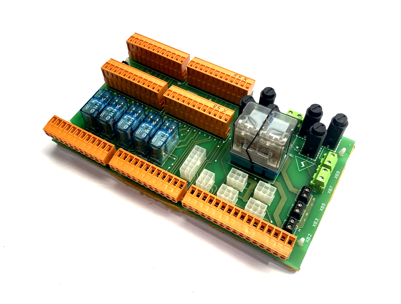 U704 | Cinpres Gas Injection Relay & Connector Board PCB, Issue 1.1, Finder Relays - Used - Maverick Industrial Sales