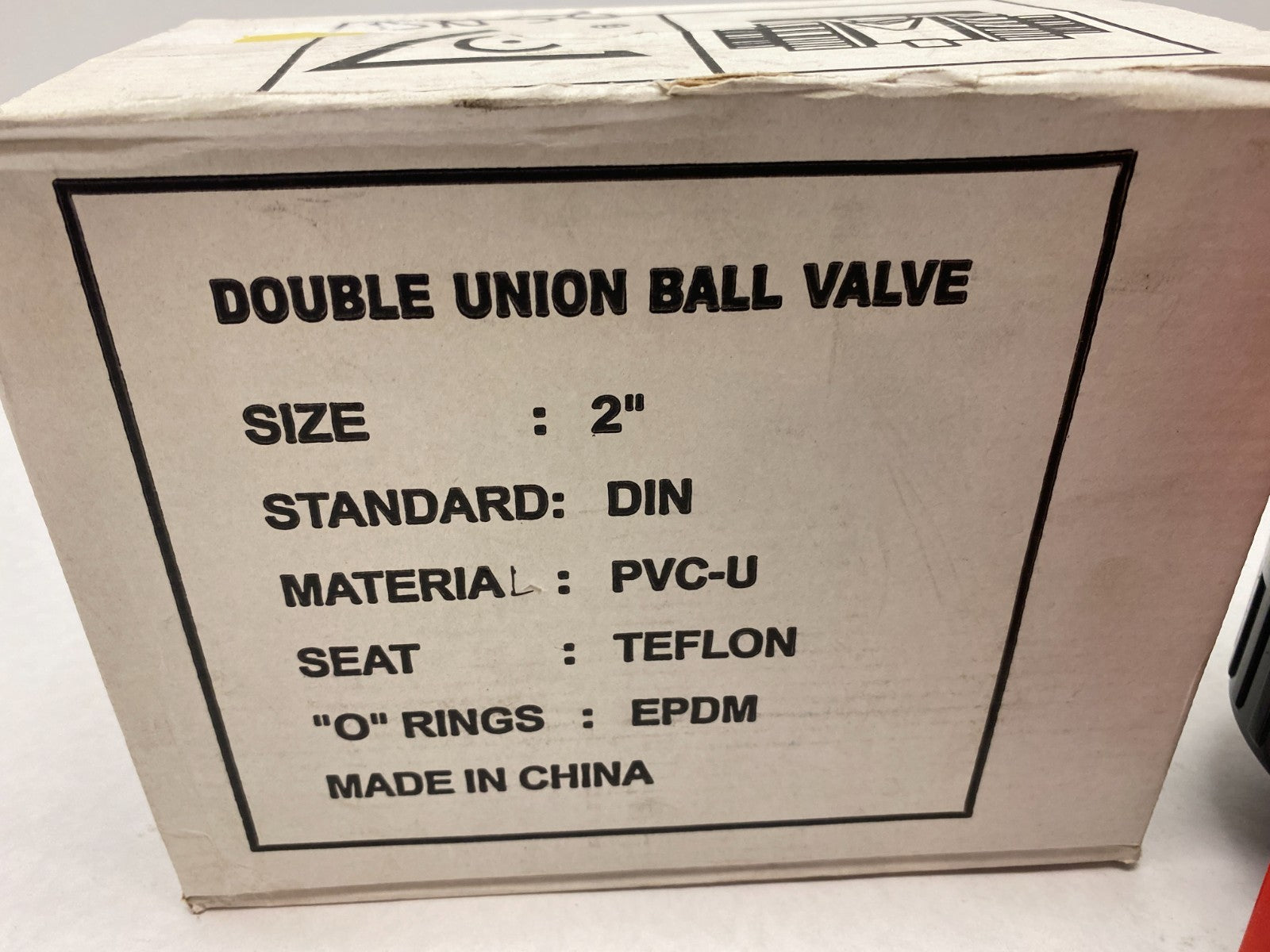 DN50 2" Double Union Ball Valve PVC-U, Teflon Seat, EPDM Seals - Maverick Industrial Sales