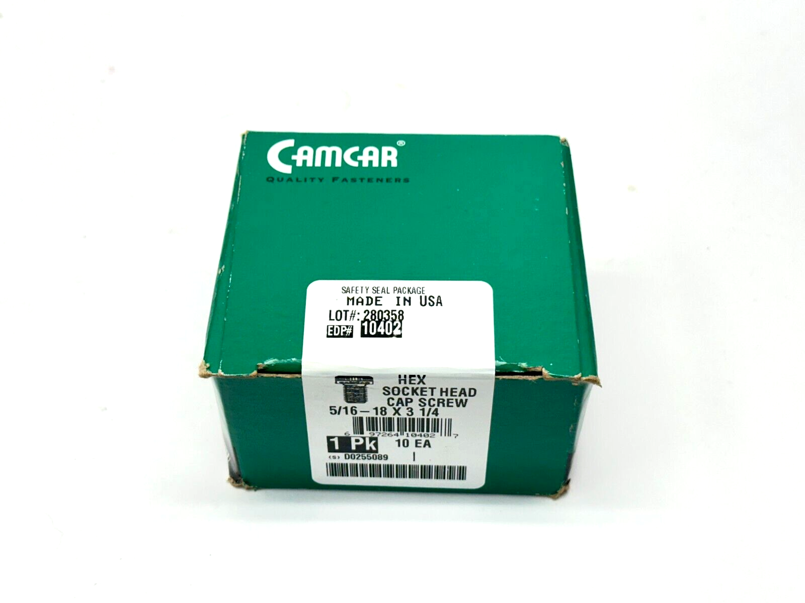 Camcar Hex Socket Head Cap Screw 5/16-18" X 3-1/4" BOX OF 10 - Maverick Industrial Sales