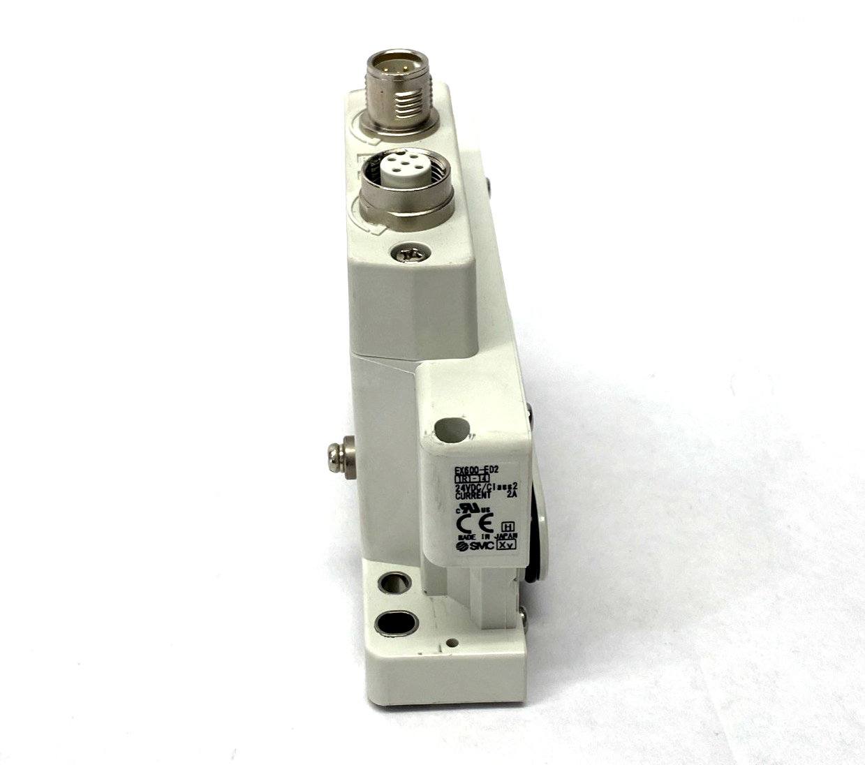 SMC EX600-ED2 Serial Interface Unit End Plate M12 5-Pin Male & Female, D-Side - Maverick Industrial Sales