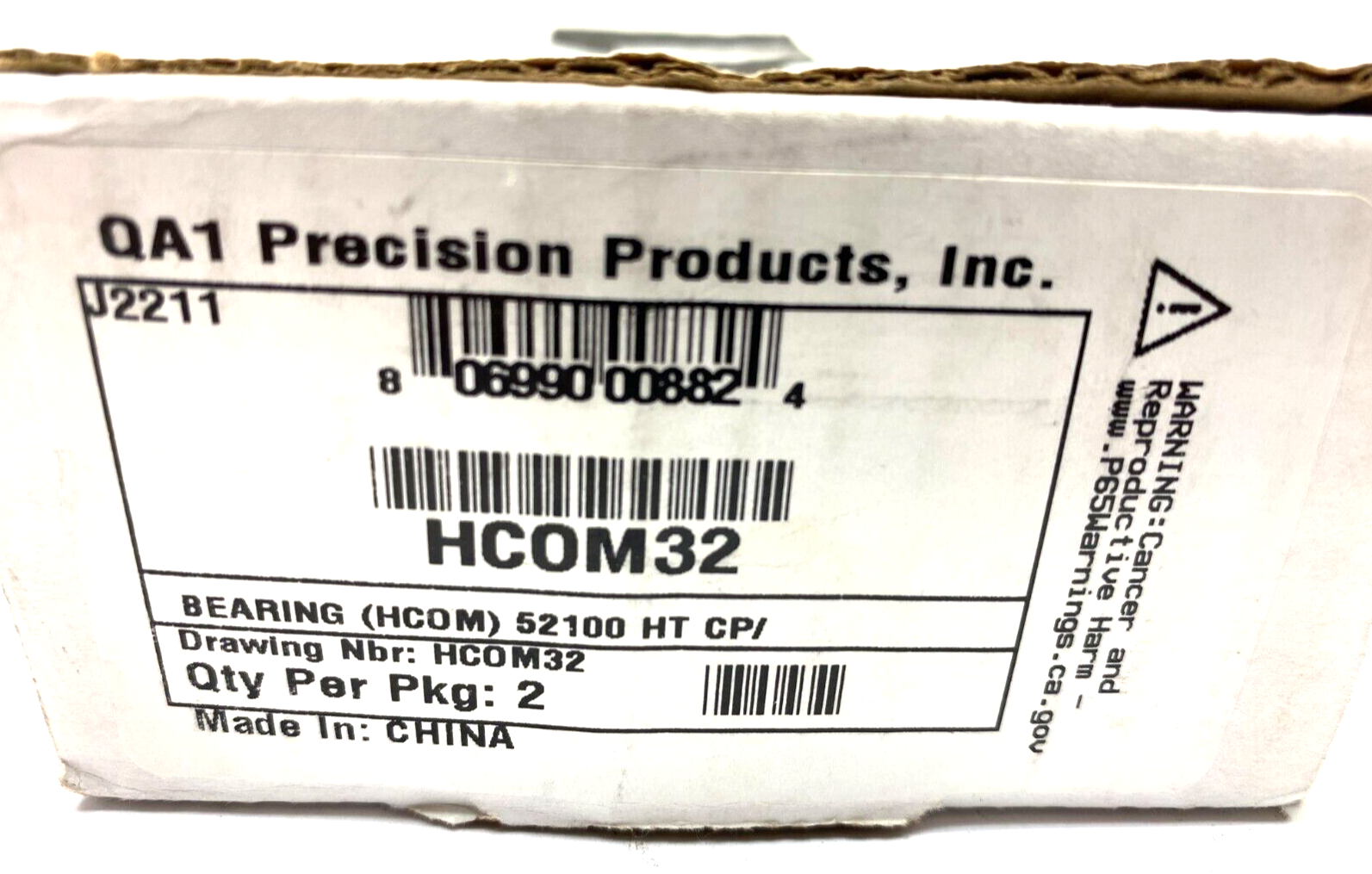 QA1 Precision Products HCOM32 Large Bore Series Spherical Bearing 52100 HP CT - Maverick Industrial Sales