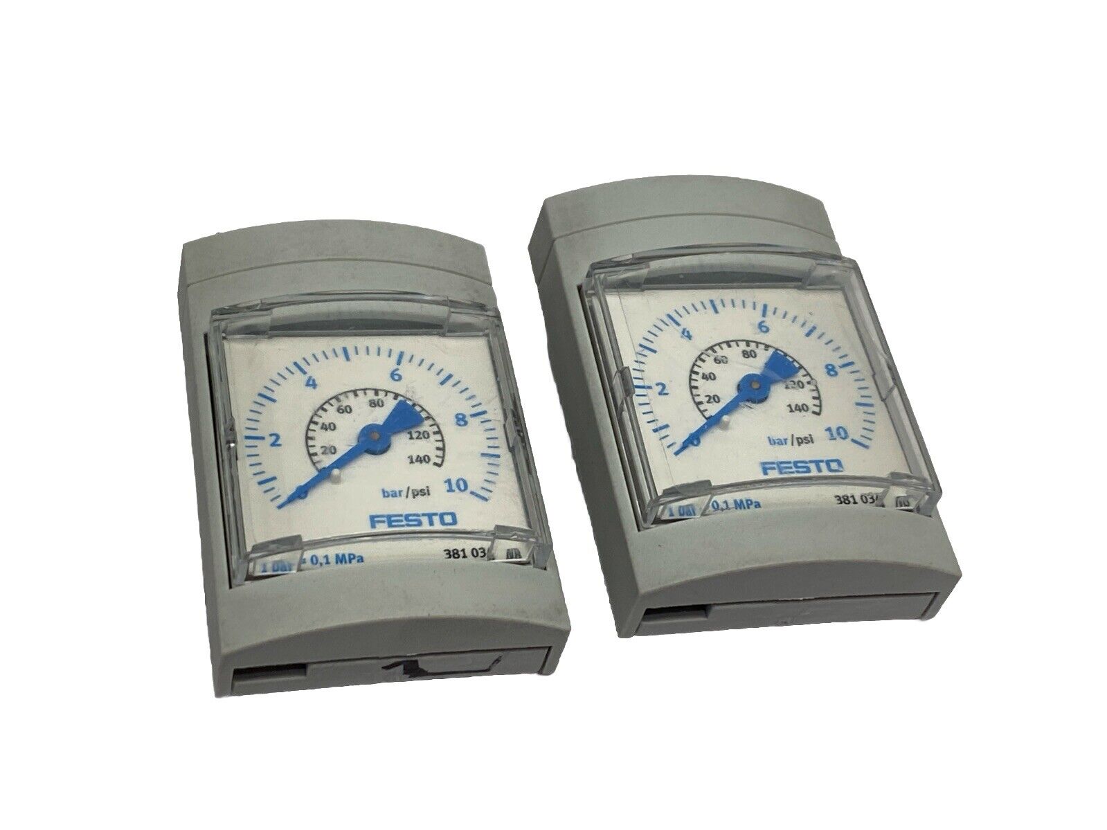 Festo MAE-MS4/6-6-BAR Pressure Gauge 381033 LOT OF 2 - Maverick Industrial Sales