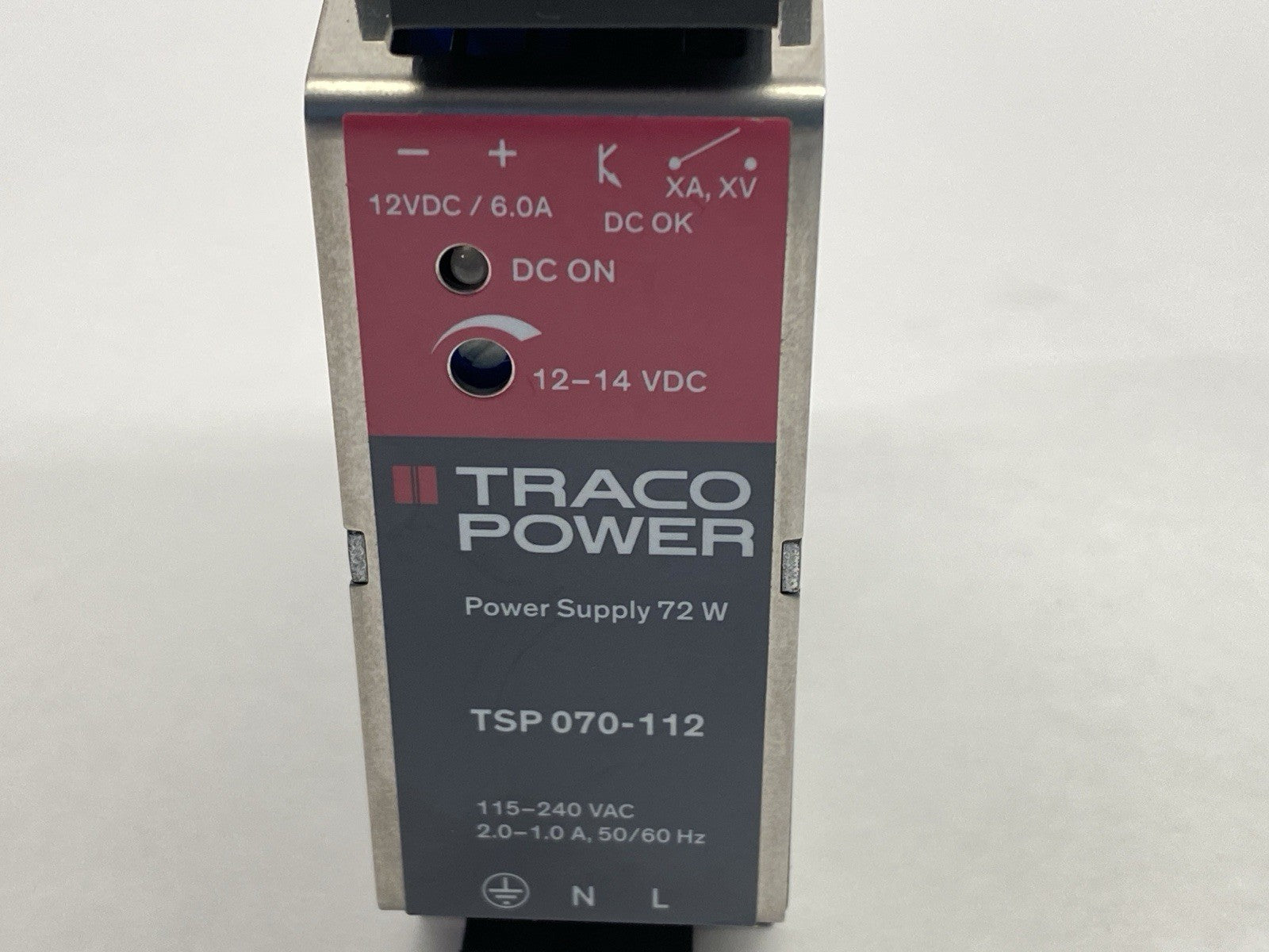 TSP 070-112 | Traco Power Industrial Power Supply DIN Rail 6A 12VDC 72W - Used - Maverick Industrial Sales