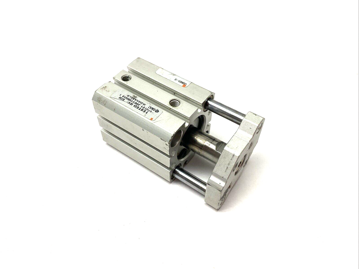 CDQMB25-15 | SMC Compact Guide Rod Cylinder 25mm Bore 15mm Stroke - Used - Maverick Industrial Sales